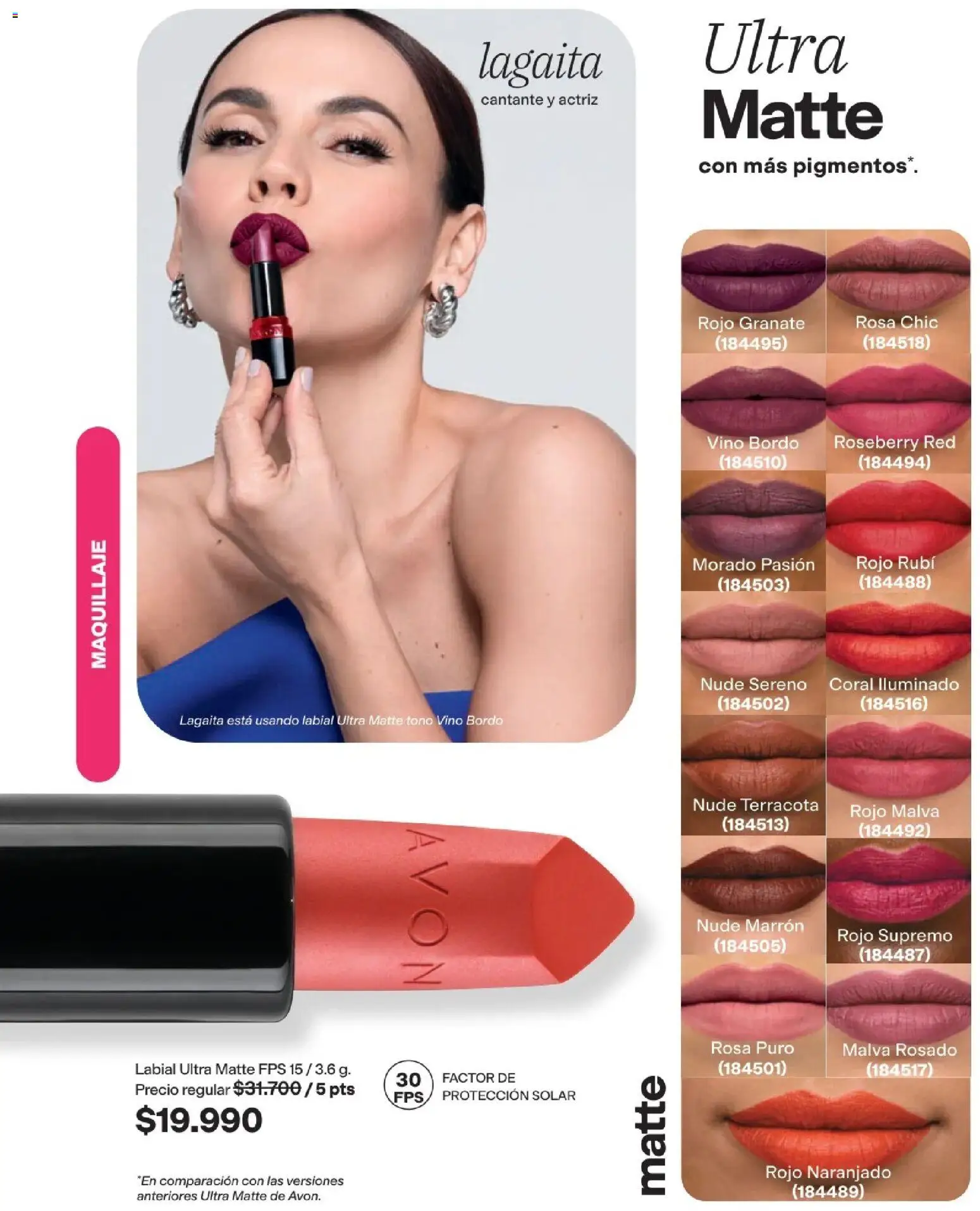Avon revista - valida desde el 29/07/2026 | Página: 58 | Productos: Maquillaje, Vino