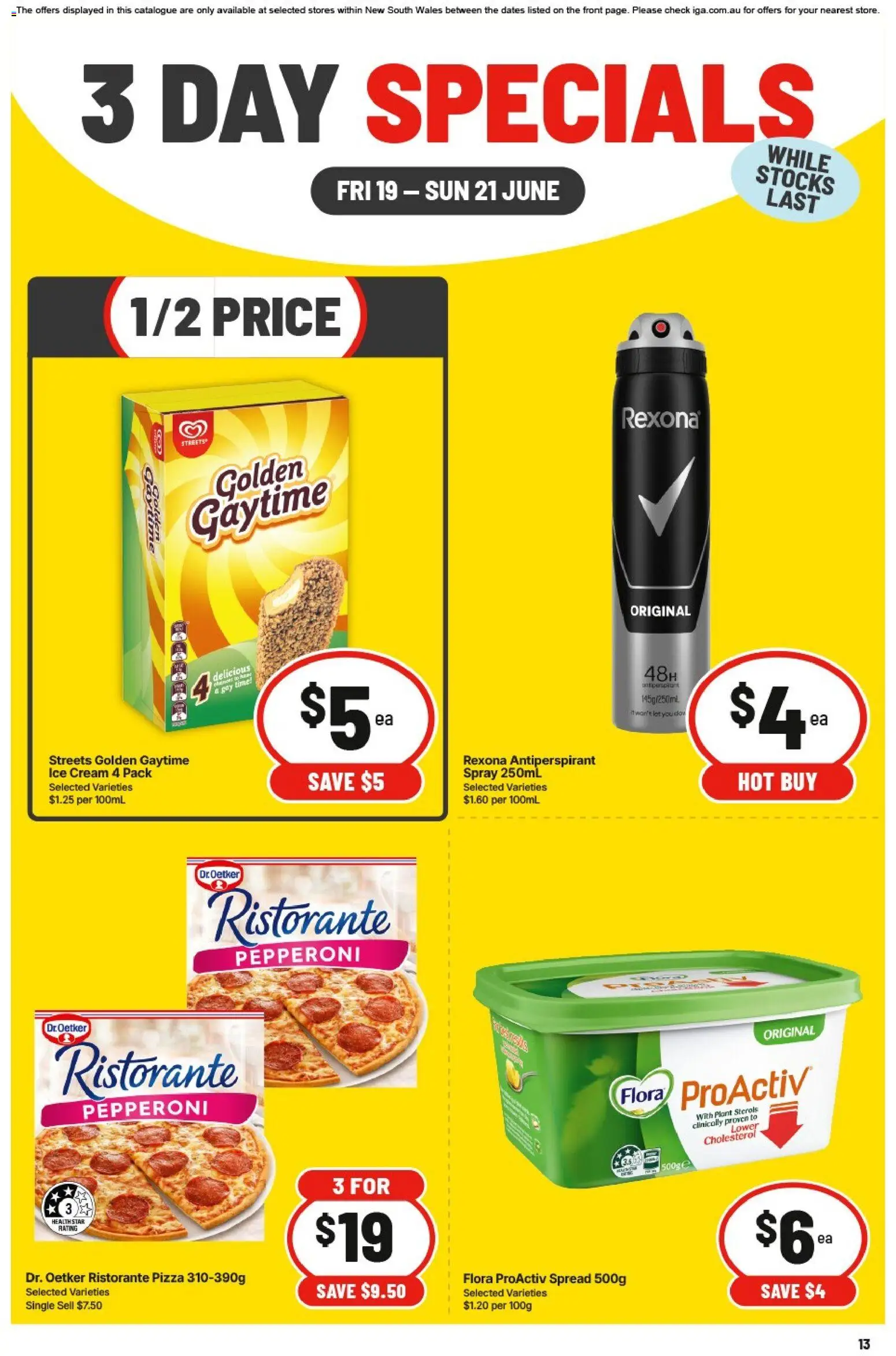 IGA catalogue - valid from 19.06.2026 | Page: 2 | Products: Plant, Pizza, Cream, Ice cream