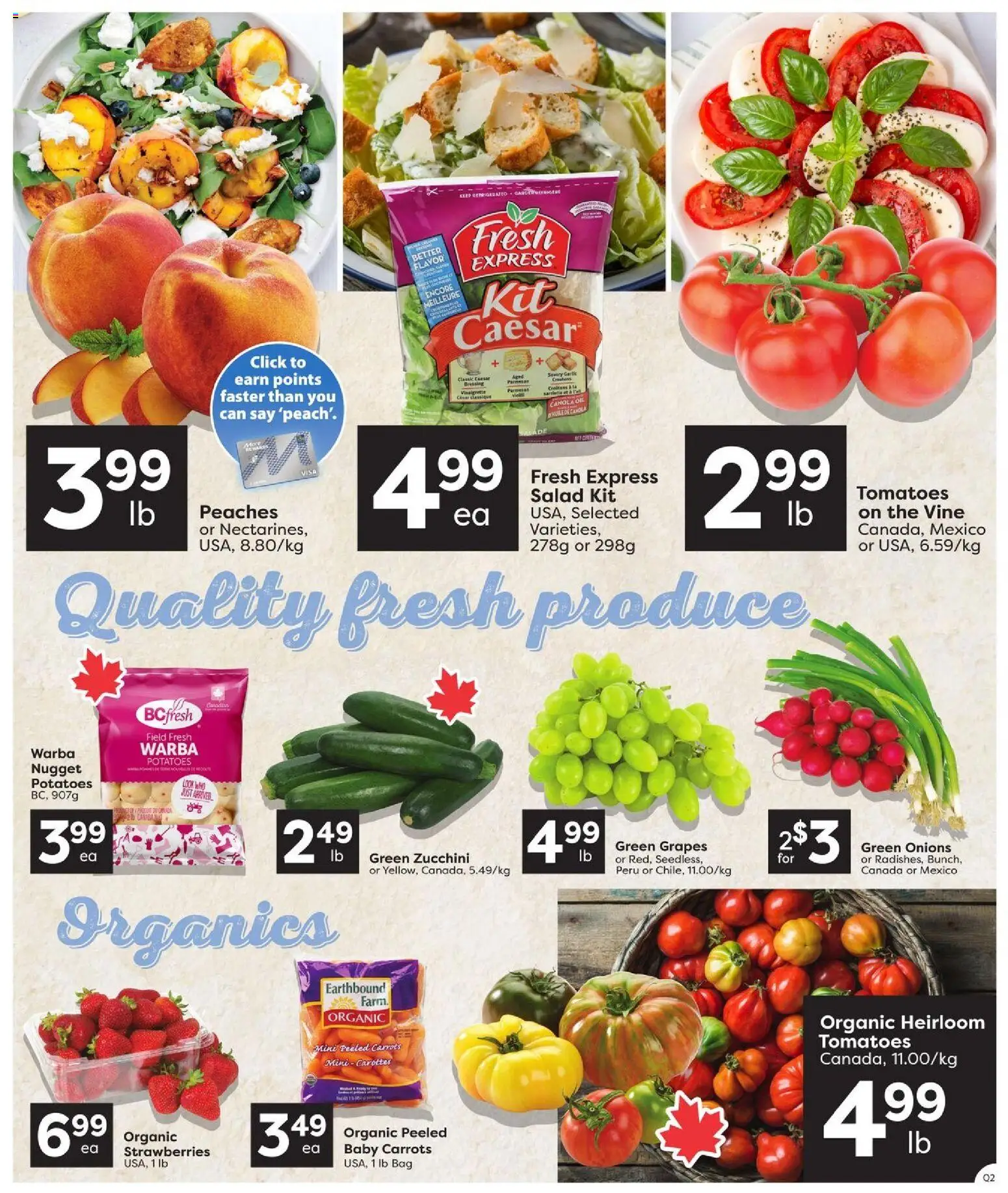 Quality Foods flyer valid from Jul 23, 2026 | Page: 2 | Products: Salad, Potatoes, Bag, Tomatoes