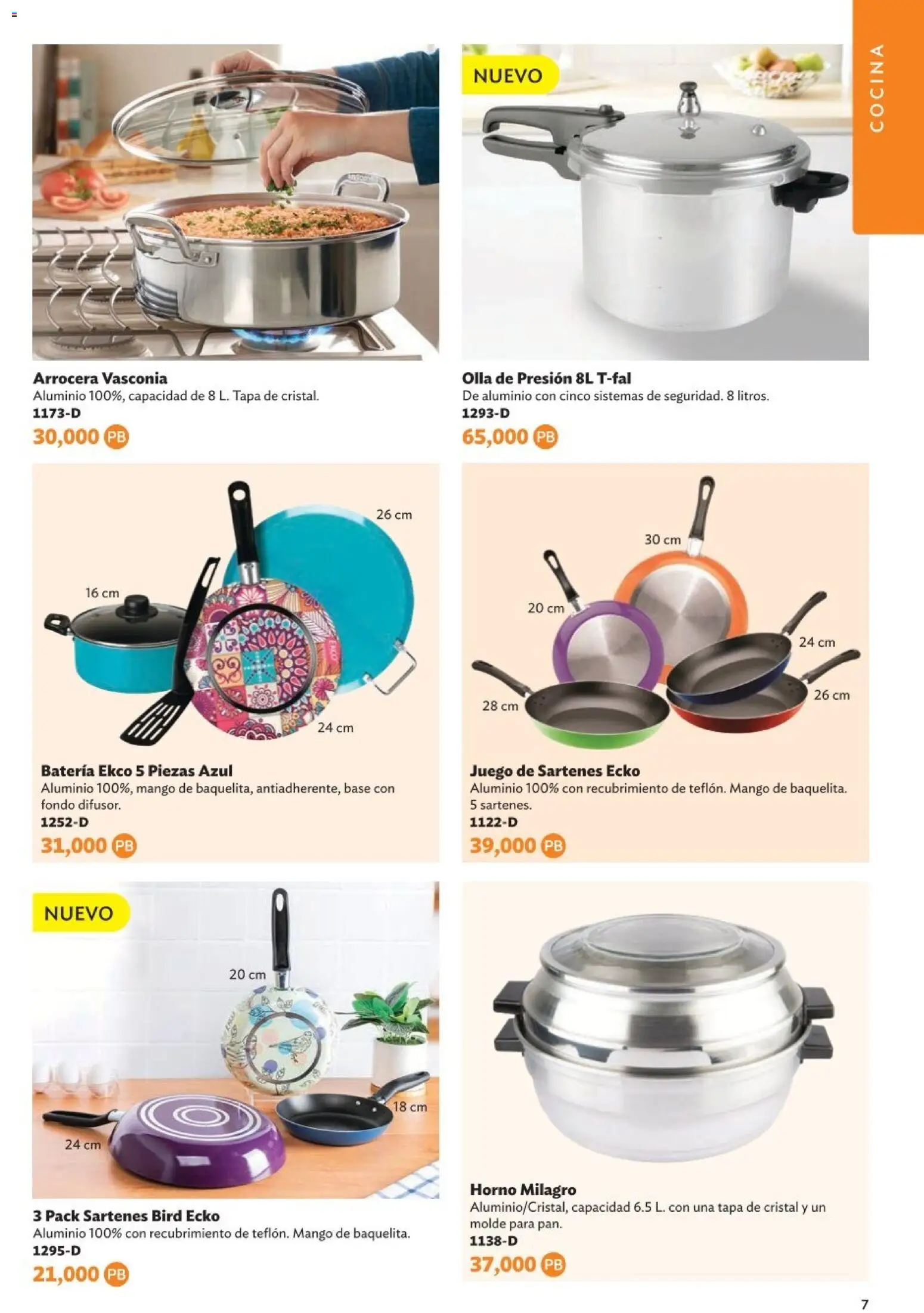Nuevas ofertas de Betterware válidas en toda la República Mexicana desde el 05.01.2026. ¡Encuentra las mejores ofertas en Betterware Catálogo de Premios! | Página: 7 | Productos: Juego, Cocina, Molde, Batería