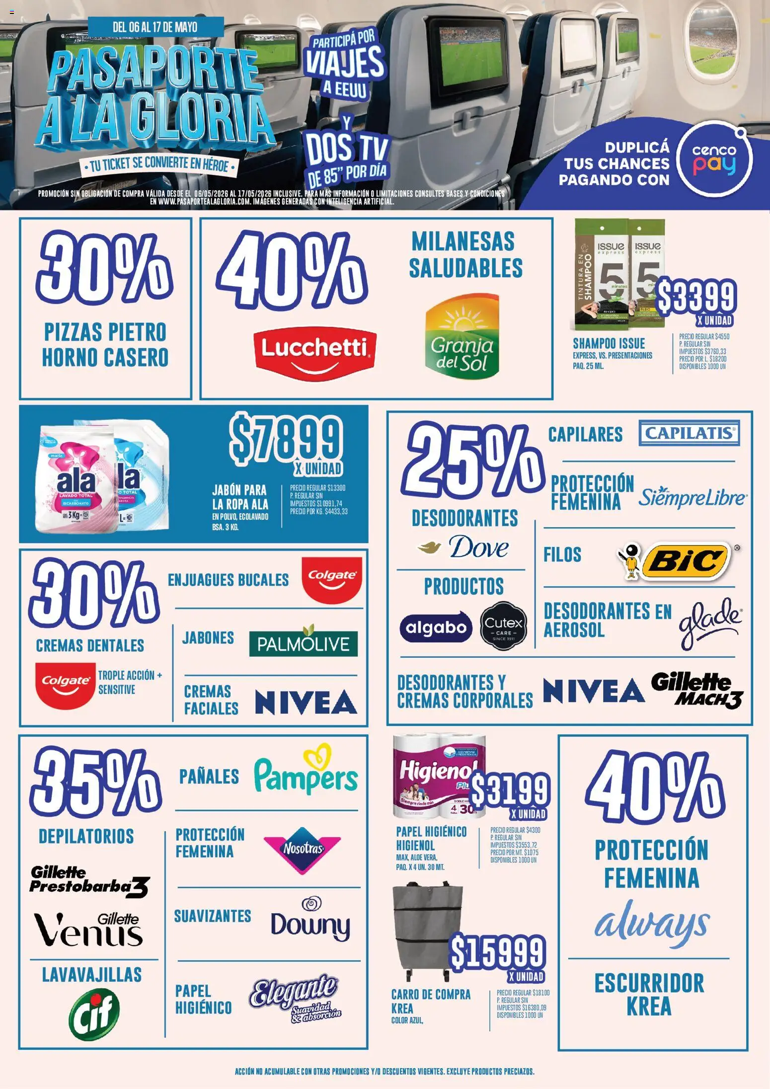 Vea - Oferta Pasaporte a la Gloria  │ válido desde el 06.05.2026 | Página: 7 | Productos: Horno, Jabón, Pañales, Escurridor