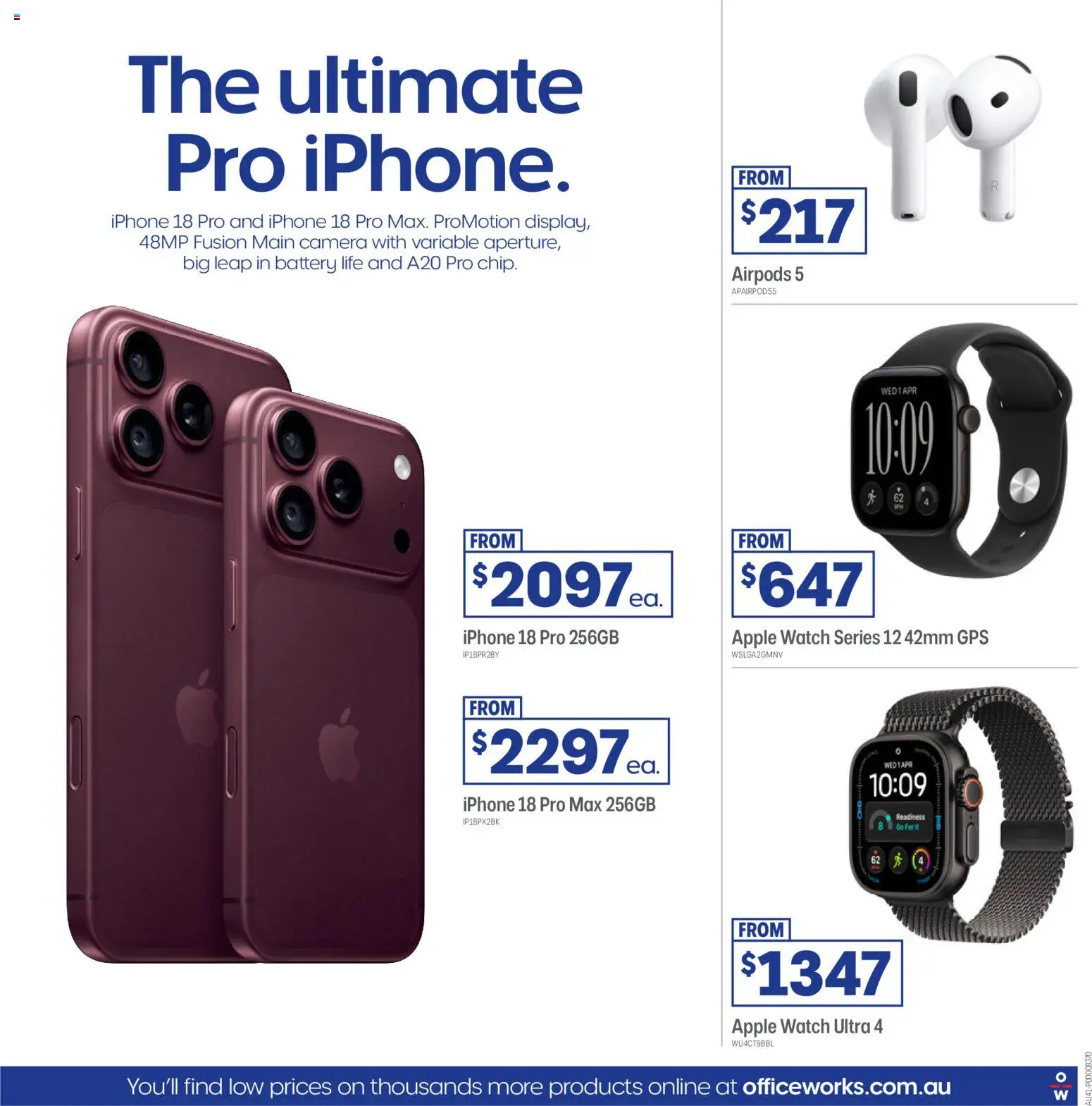 Officeworks catalogue - valid from 01/10/2026 | Page: 16 | Products: Battery, Watch, Camera, Iphone