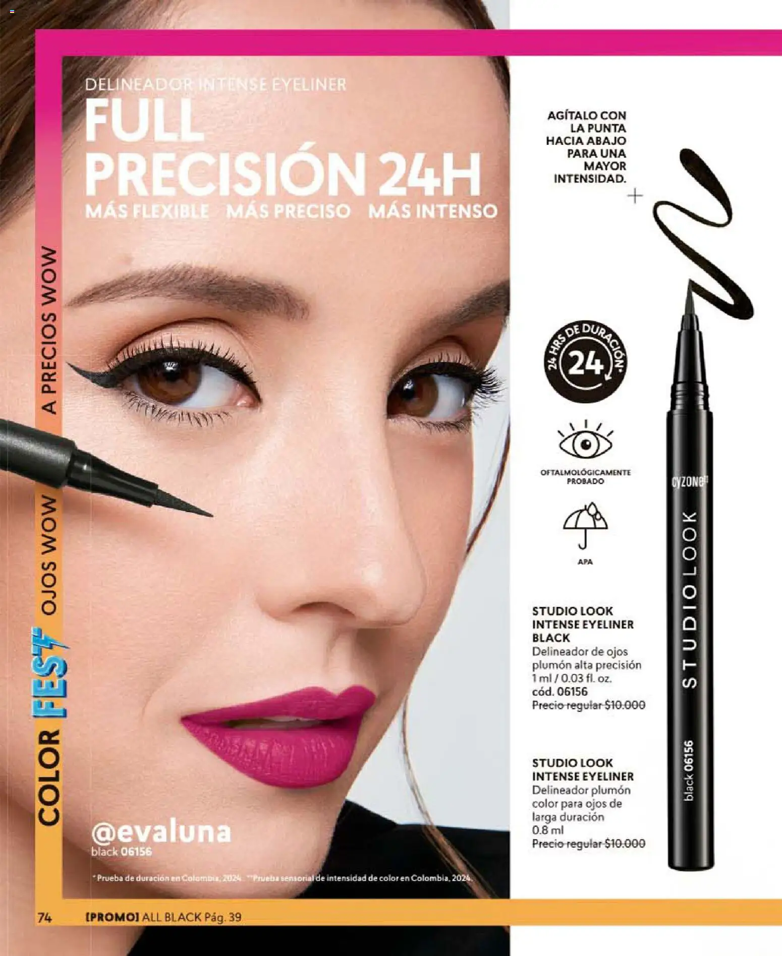 Catálogo CyZone Campaña 10 │ válido desde el 01.06.2026 | Página: 74 | Productos: Flexible, Delineador de ojos, Delineador, Plumón