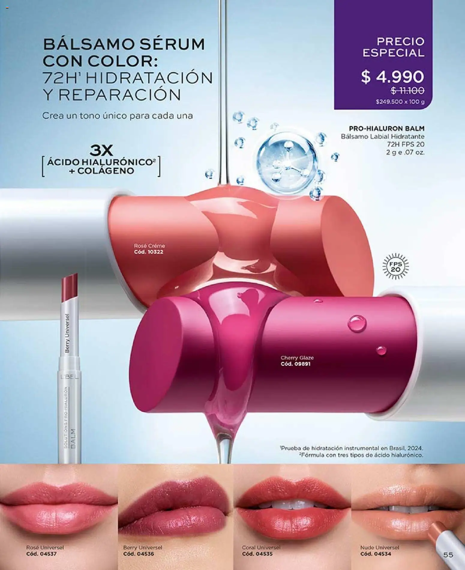 Catálogo L'Bel Campaña 9 │ válido desde el 17.05.2026 | Página: 55 | Productos: Bálsamo, Labial, Serum