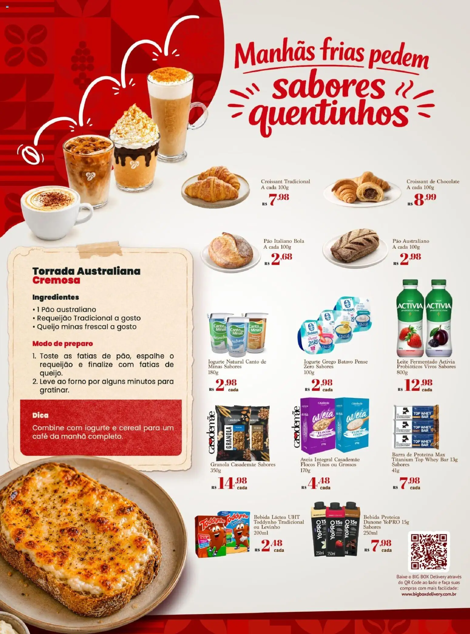 Big Box Folheto - válido de 01/07/2026 | Página: 12 | Produtos: Forno, Chocolate, Granola, Leite fermentado