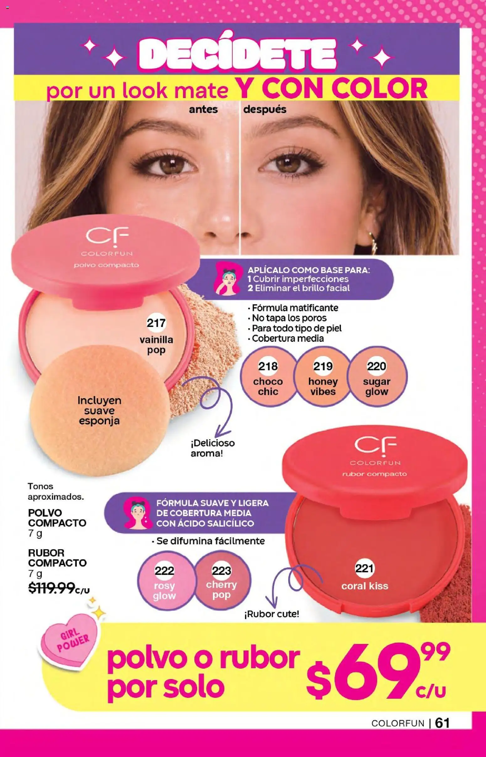 Nuevas ofertas de Fuller válidas en toda la República Mexicana desde el 24.06.2026. ¡Encuentra las mejores ofertas en Fuller campaña 6 2026! | Página: 44 | Productos: Esponja, Polvo compacto, Mate, Polvo
