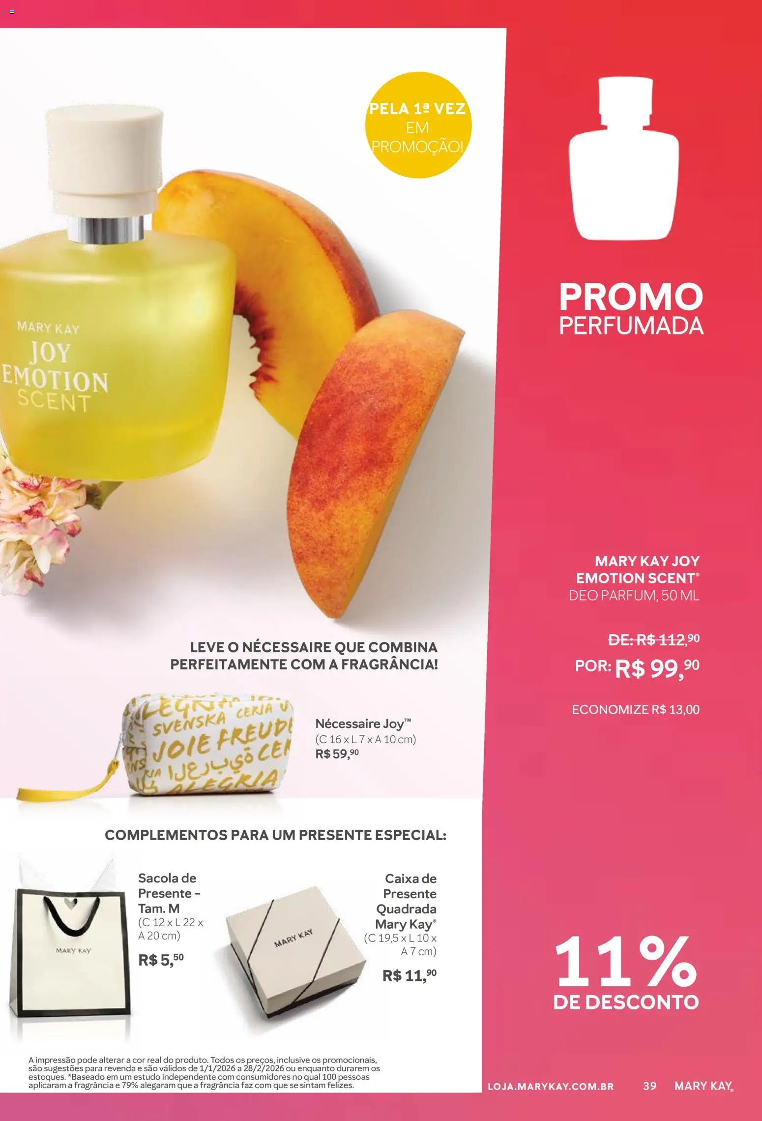 Mary Kay Folheto - válido de 01.01.2026 | Página: 39 | Produtos: Fragrância, Necessaire, Caixa