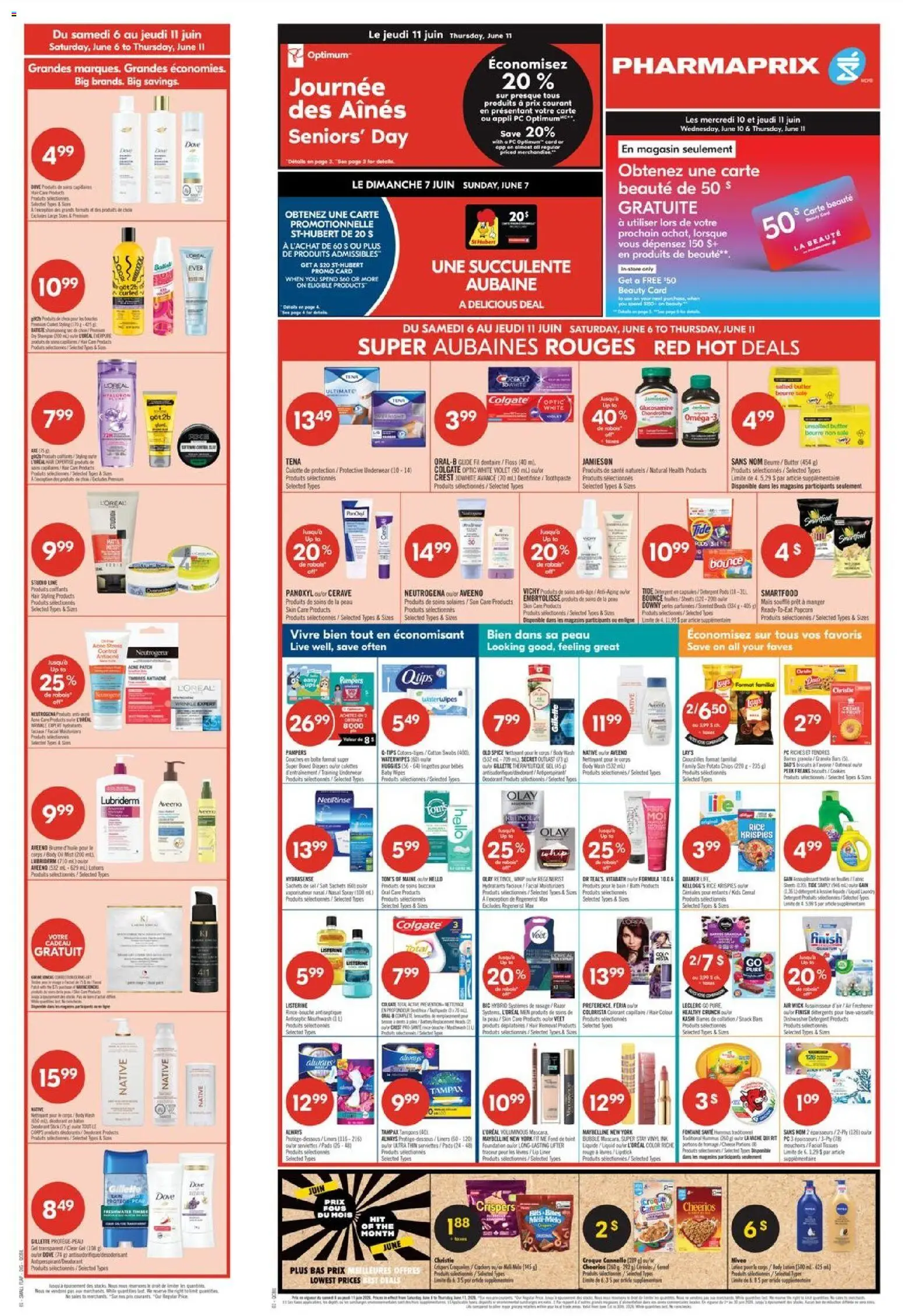 Pharmaprix flyer valid from 05.06.2026 | Page: 2 | Products: Rice, Cookies, Deodorant, Bath