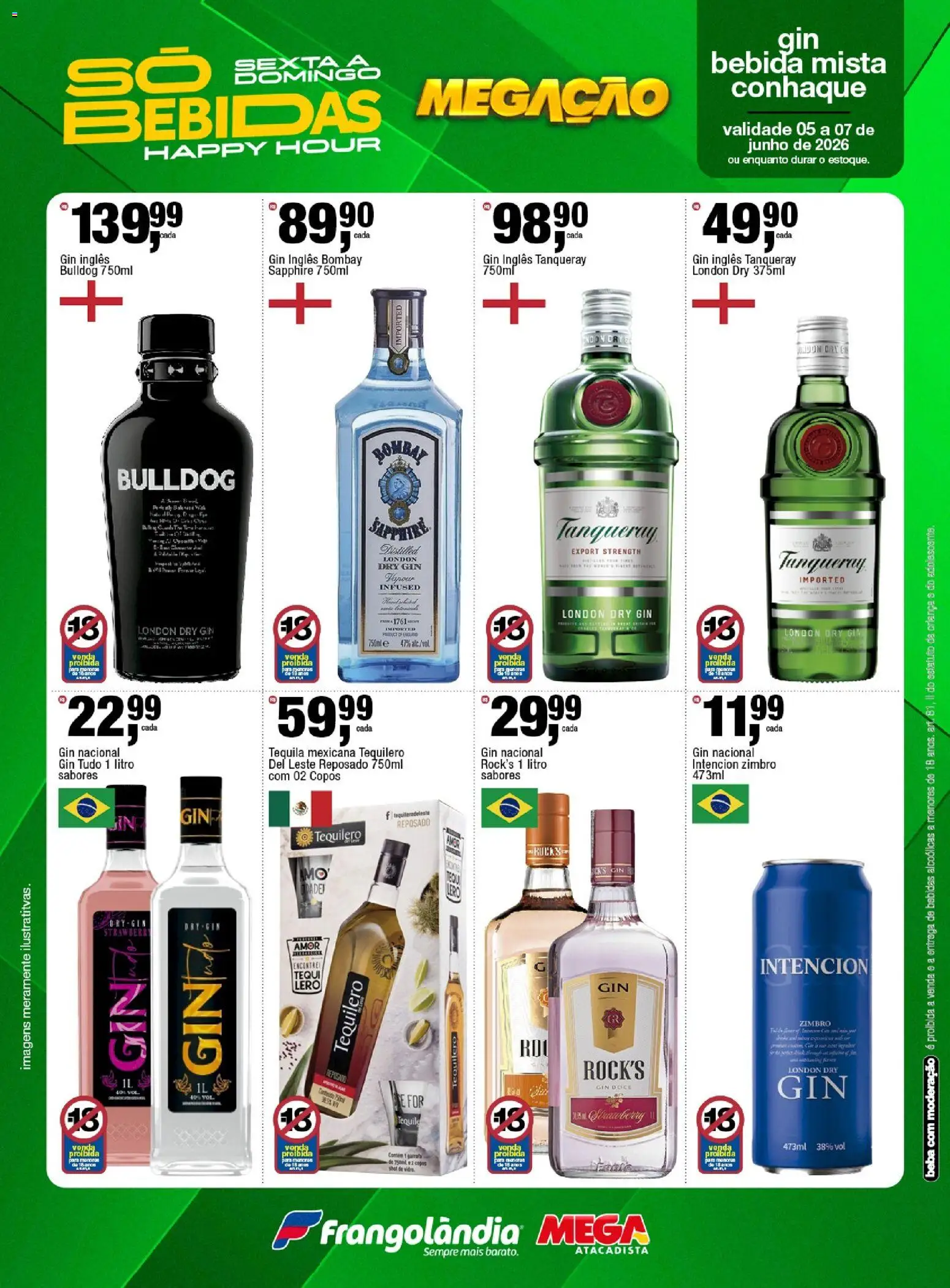 Frangolândia Folheto - válido de 05.06.2026 | Página: 4 | Produtos: Tequila, Poá, Gin, Bebida