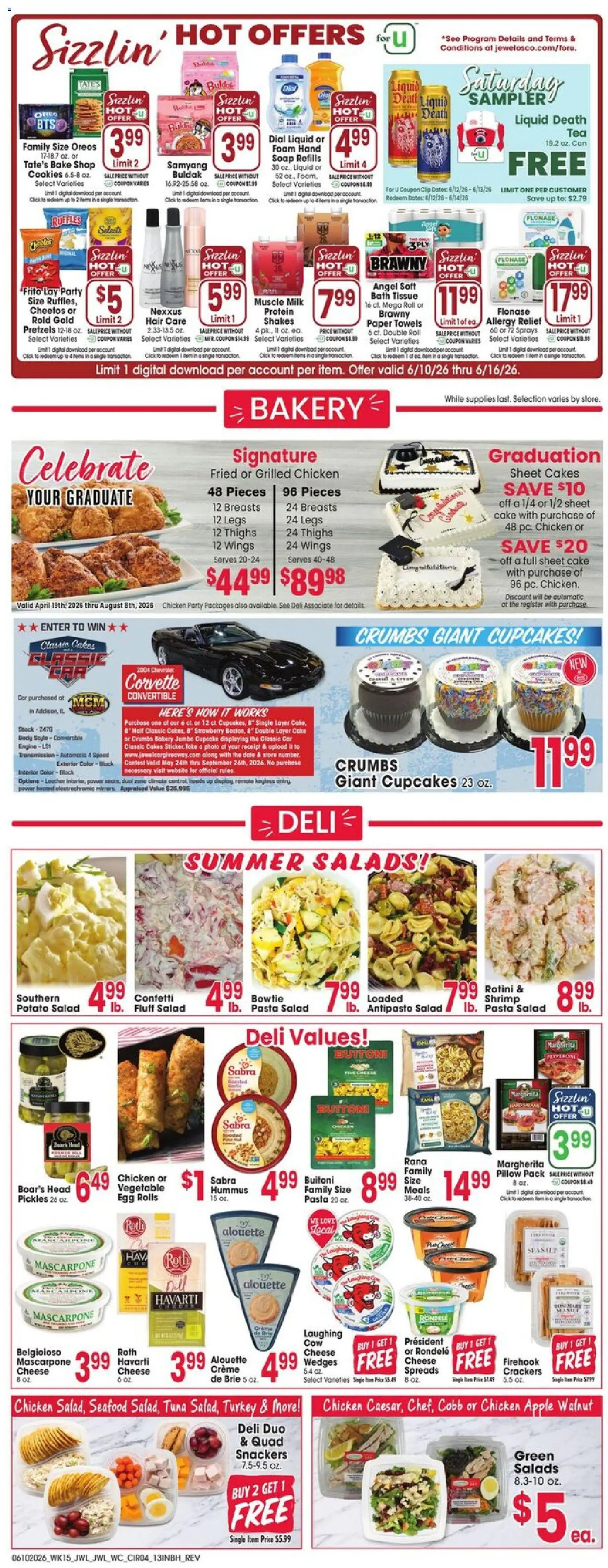 Jewel Osco Weekly Ad - IN - valid from 10.06.2026 | Page: 4 | Products: Soap, Cookies, Salad, Date