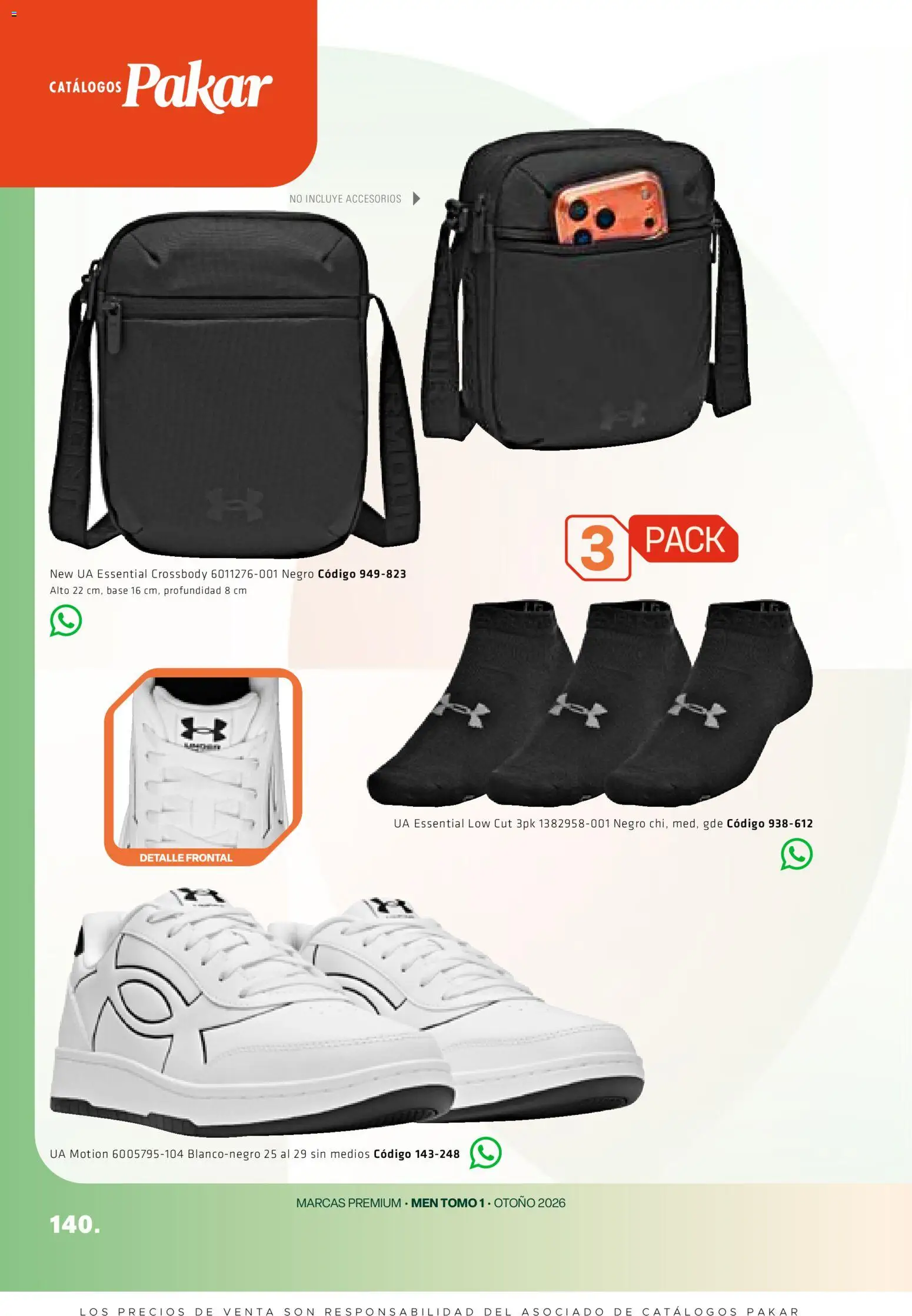 Nuevas ofertas de SC Pakar válidas en toda la República Mexicana desde el 28/08/2026. ¡Encuentra las mejores ofertas en SC Pakar catálogo Premium Men Tomo 1! | Página: 140