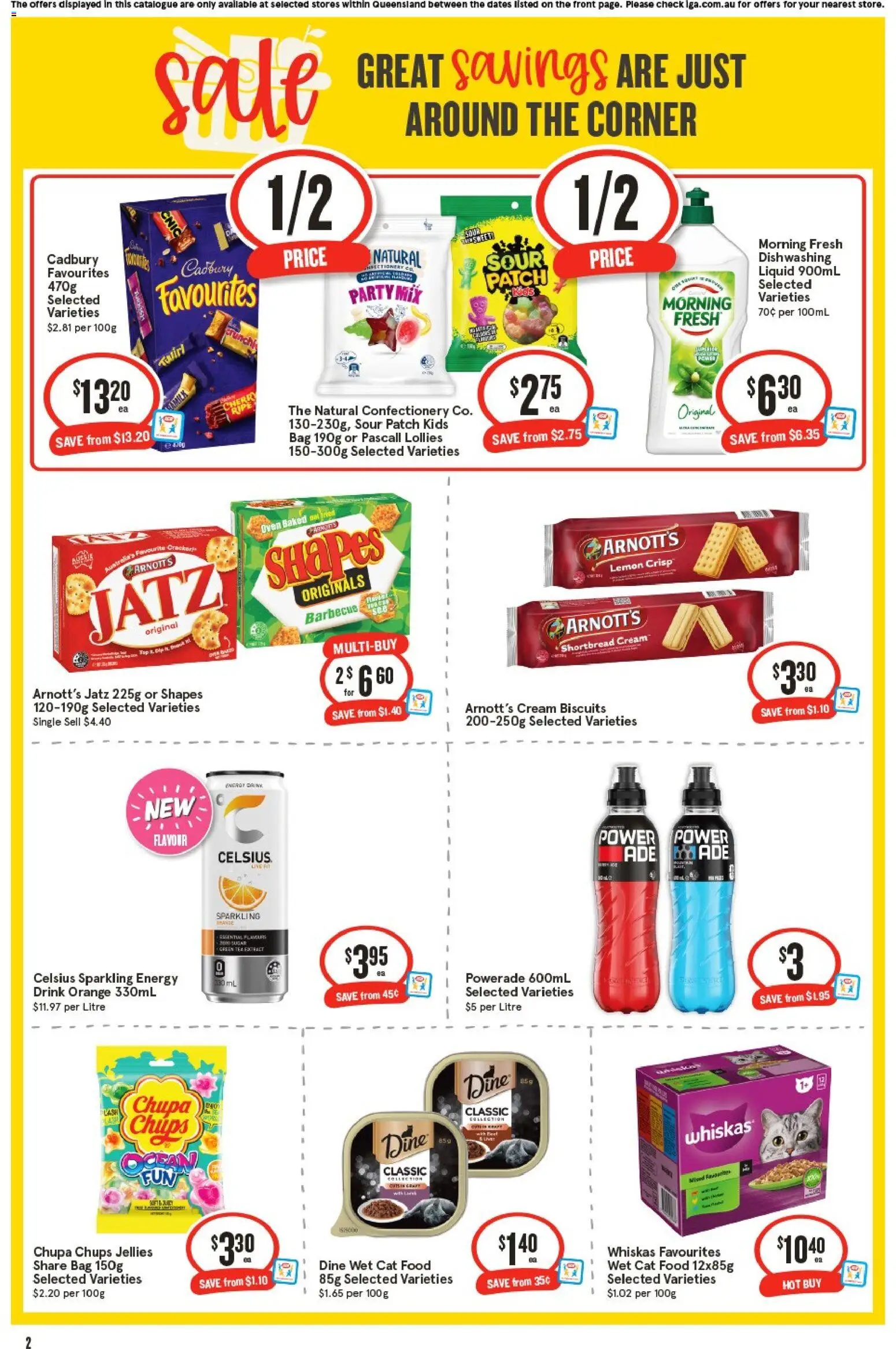 IGA catalogue - valid from 12/08/2026 | Page: 3 | Products: Confectionery, Energy drink, Sugar, Oven