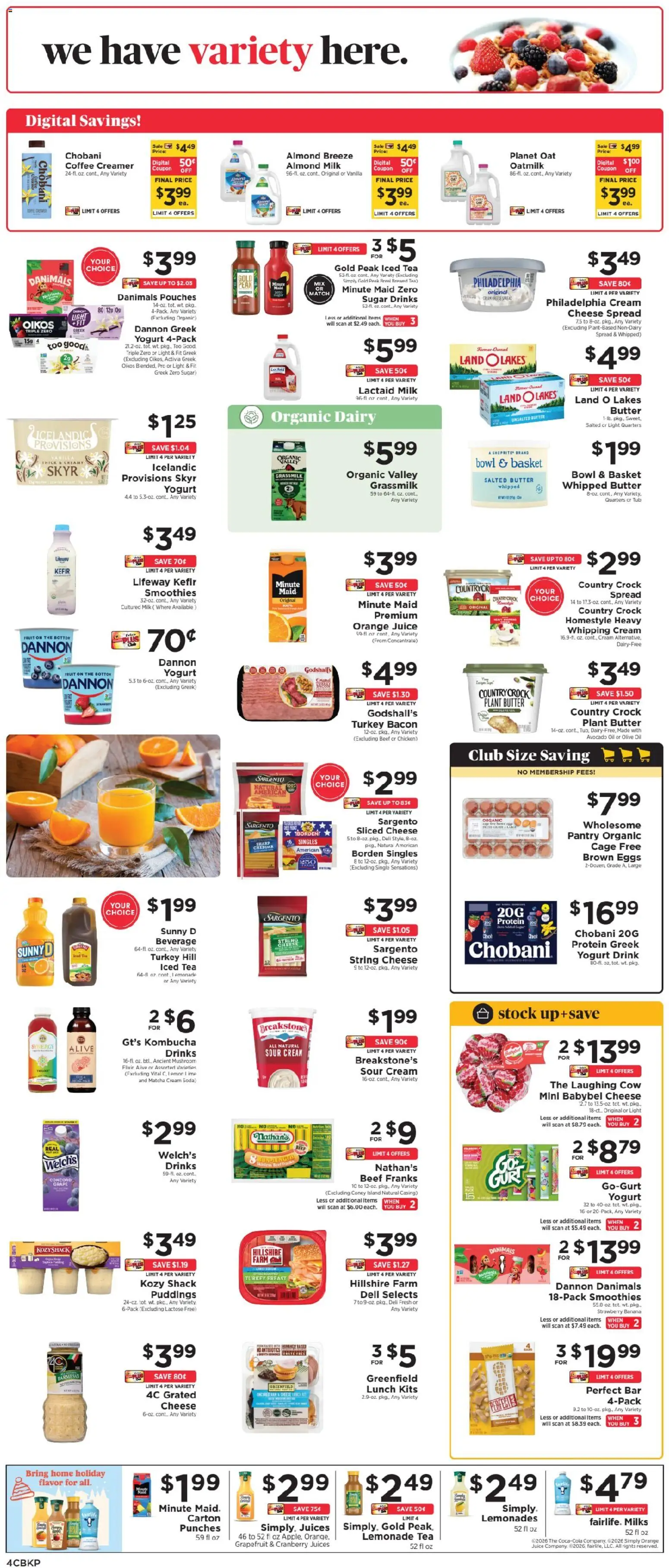 ShopRite Weekly Ad - valid from 10/04/2026 | Page: 6 | Products: Yogurt, Coffee, Juice, Skyr