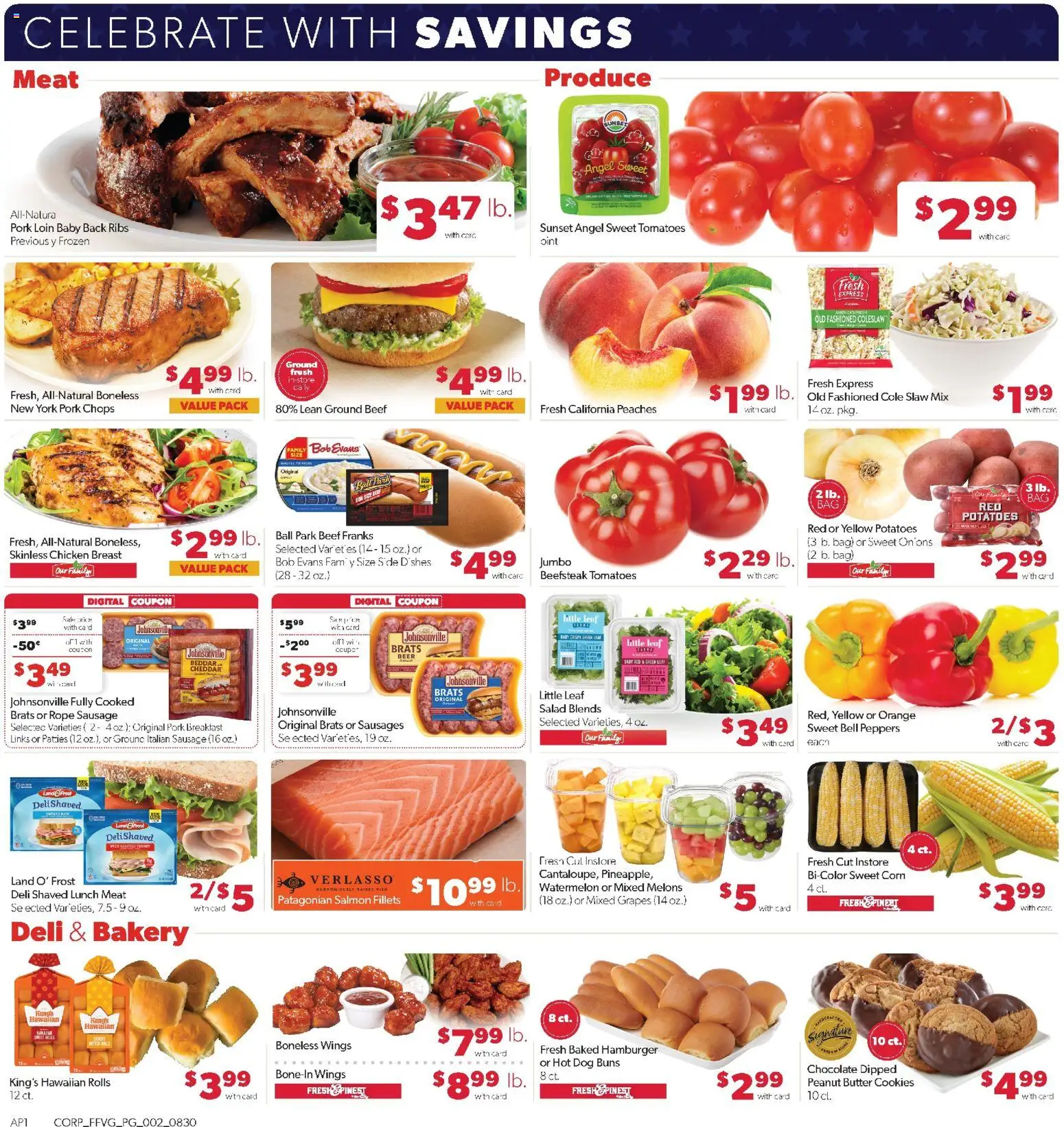 Family Fare Weekly Ad - valid from 08/30/2026 | Page: 2 | Products: Hamburger, Tomatoes, Salad, Ground beef