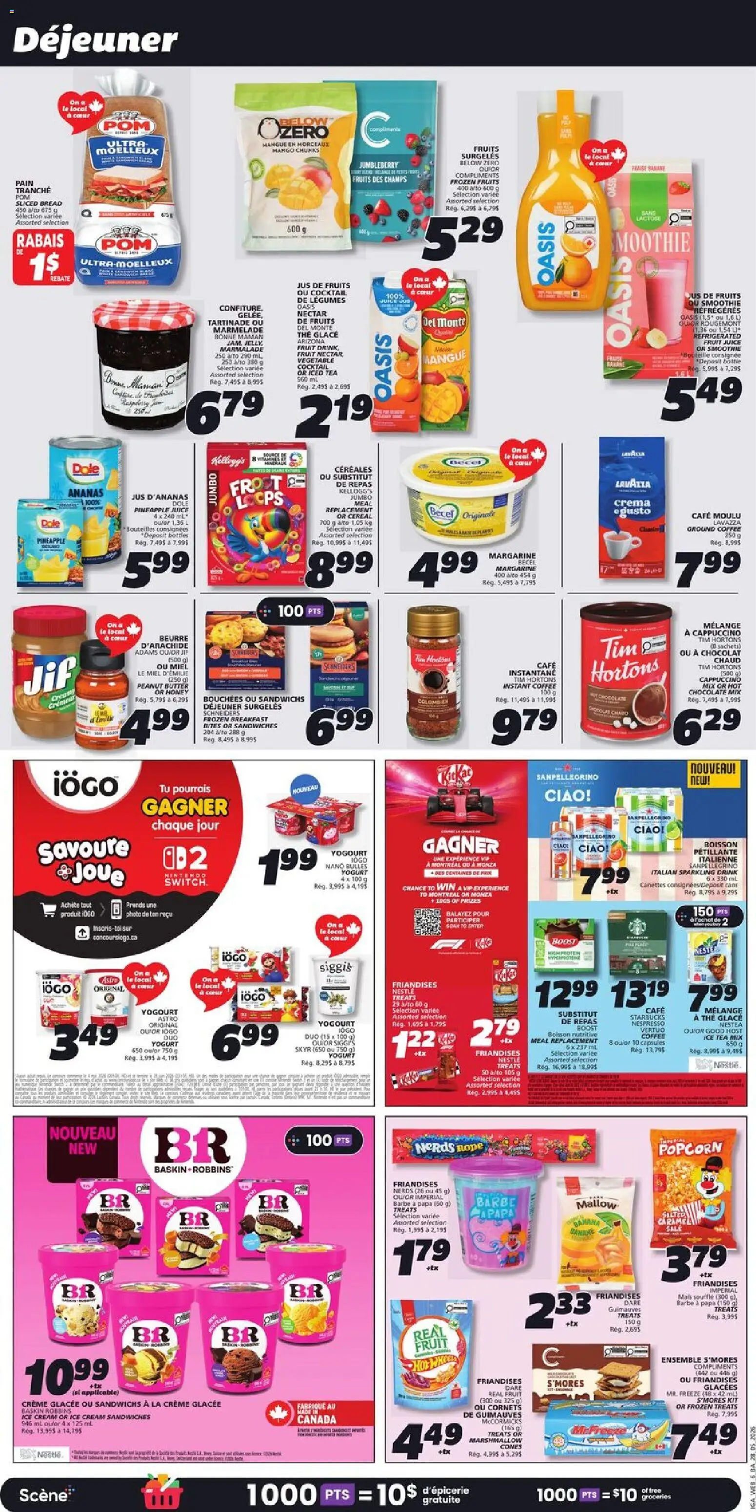 IGA flyer valid from 28.05.2026 | Page: 9 | Products: Ice cream, Yogurt, Coffee, Juice