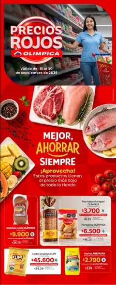 Olímpica -Especial Precios Rojos -  Vista previa de la revista de la tienda Olímpica valido desde el 15/09/2026