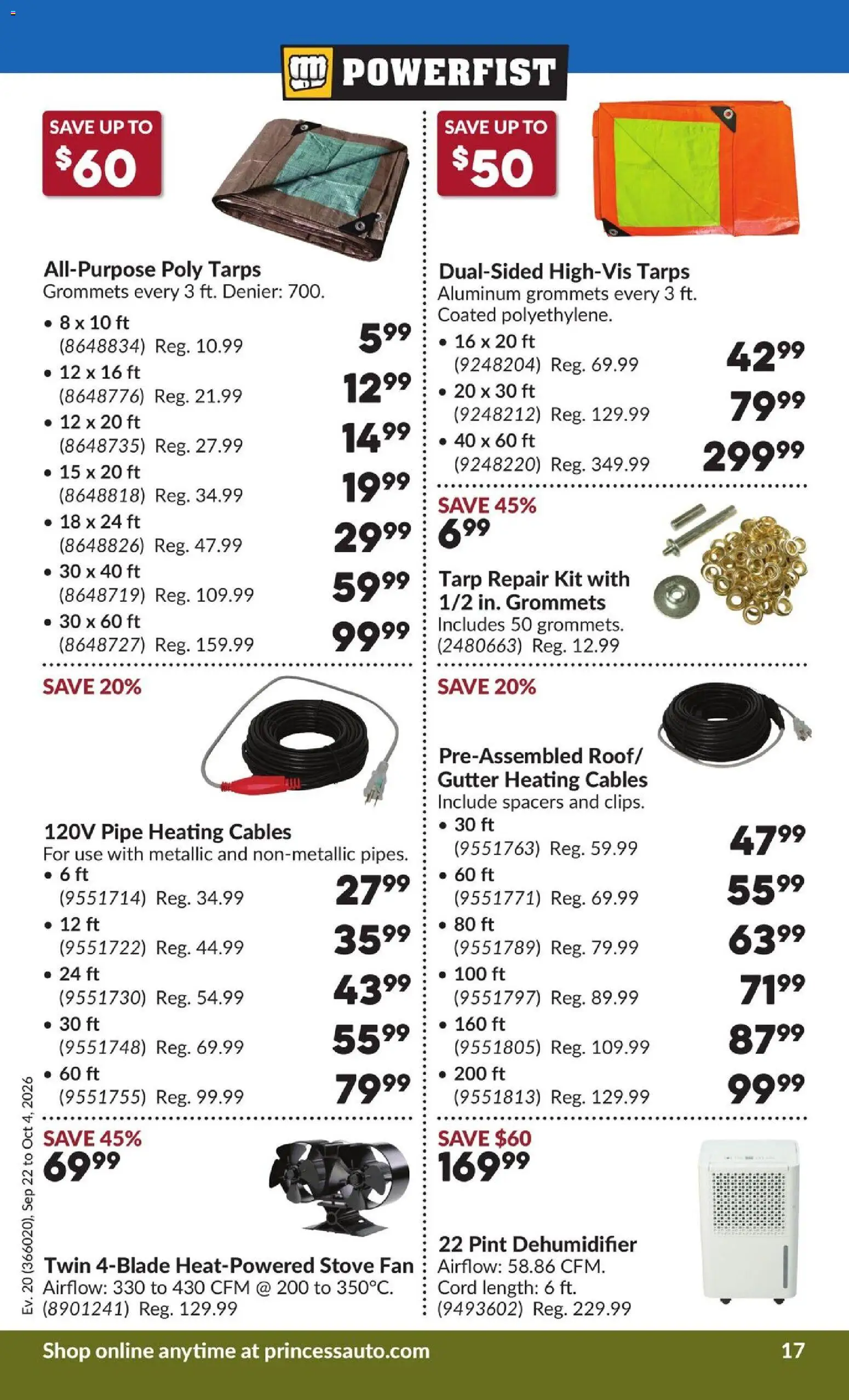 Princess Auto flyer valid from Sep 22, 2026 | Page: 22