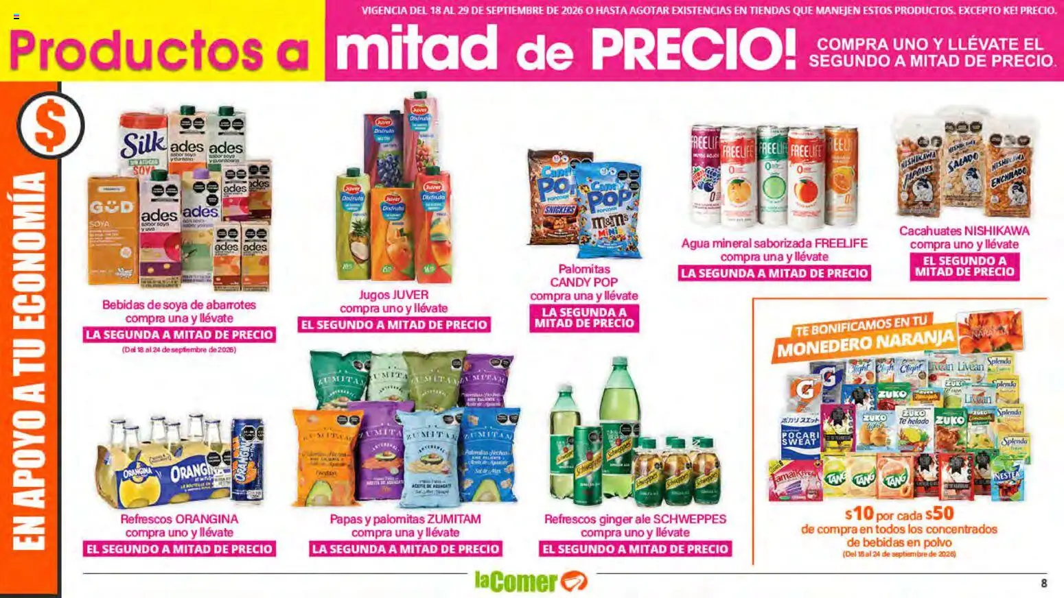 Nuevas ofertas de La Comer válidas en toda la República Mexicana desde el 18/09/2026. ¡Encuentra las mejores ofertas en La Comer folleto! | Página: 8