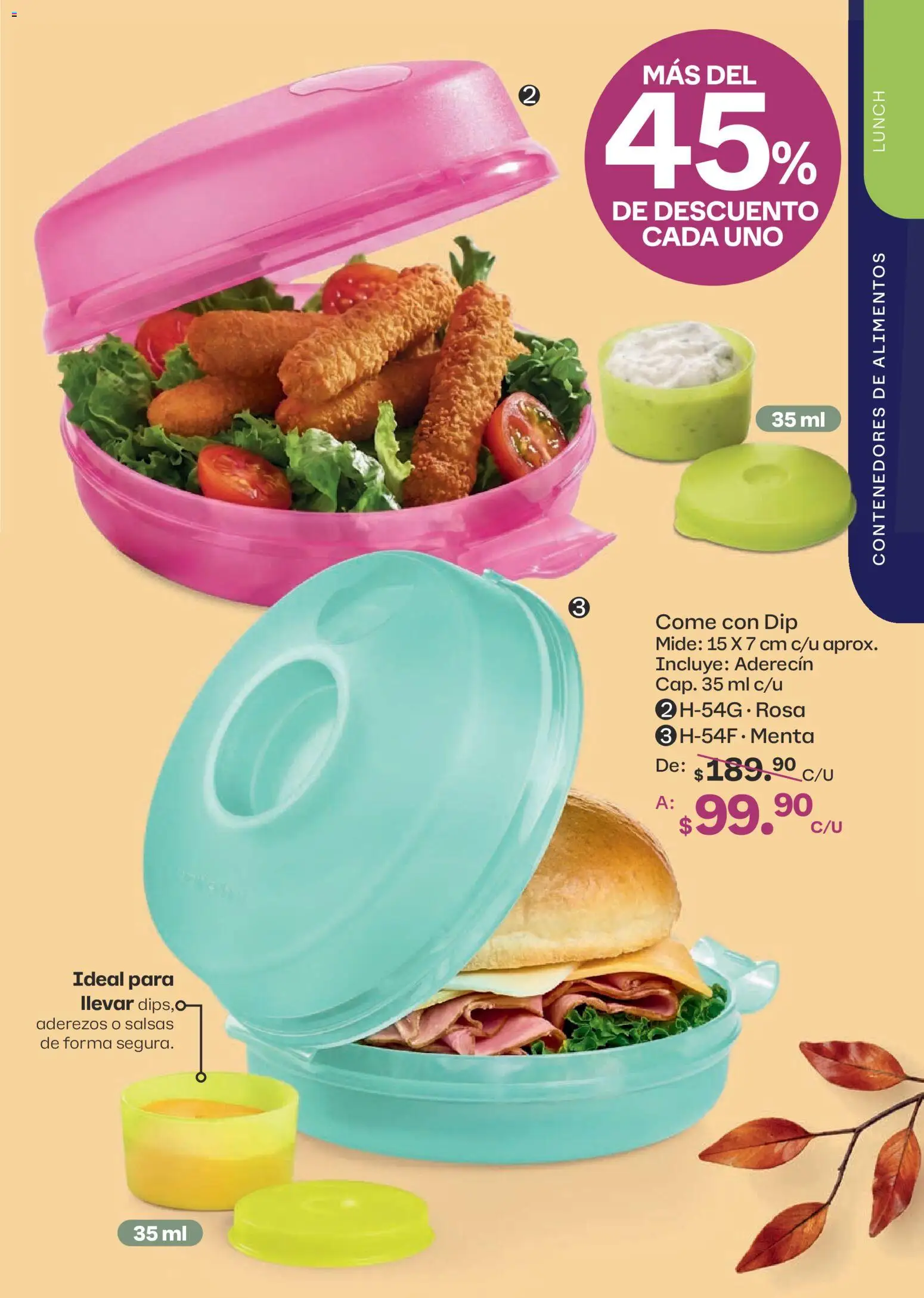Nuevas ofertas de Tupperware válidas en toda la República Mexicana desde el 07/09/2026. ¡Encuentra las mejores ofertas en Tupperware catálogo! | Página: 69 | Productos: Alimentos, Salsas