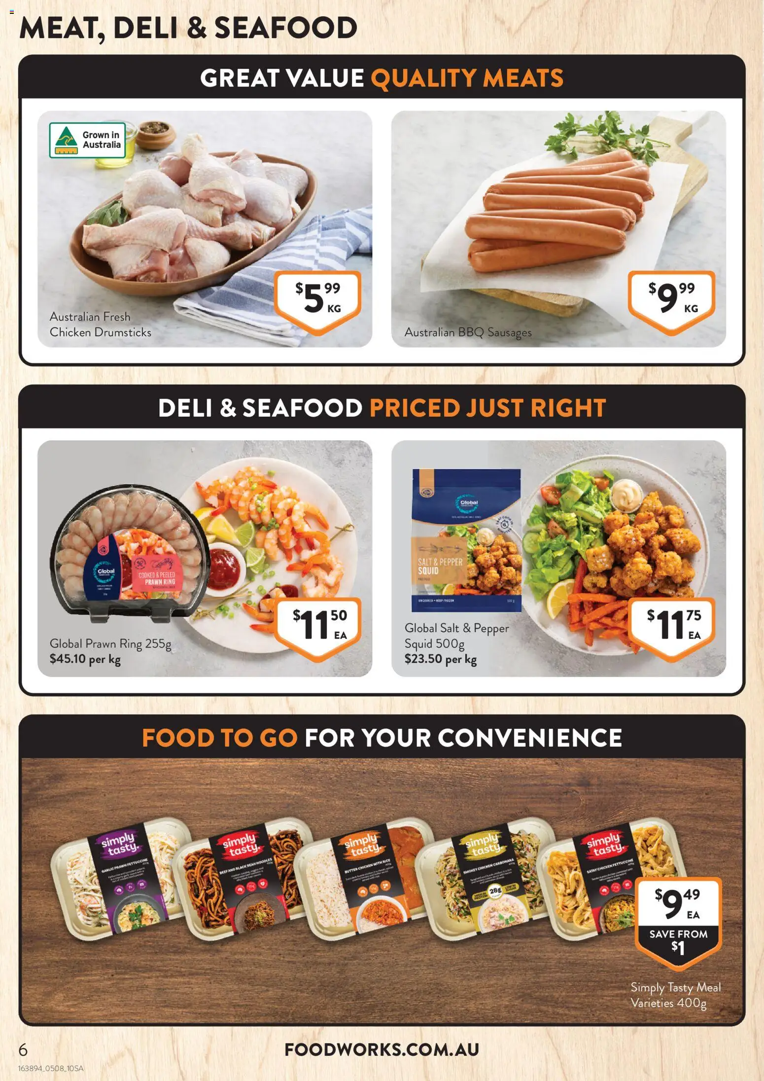 Foodworks catalogue - valid from 05/08/2026 | Page: 6 | Products: Noodles, Salt, Seafood, Garlic