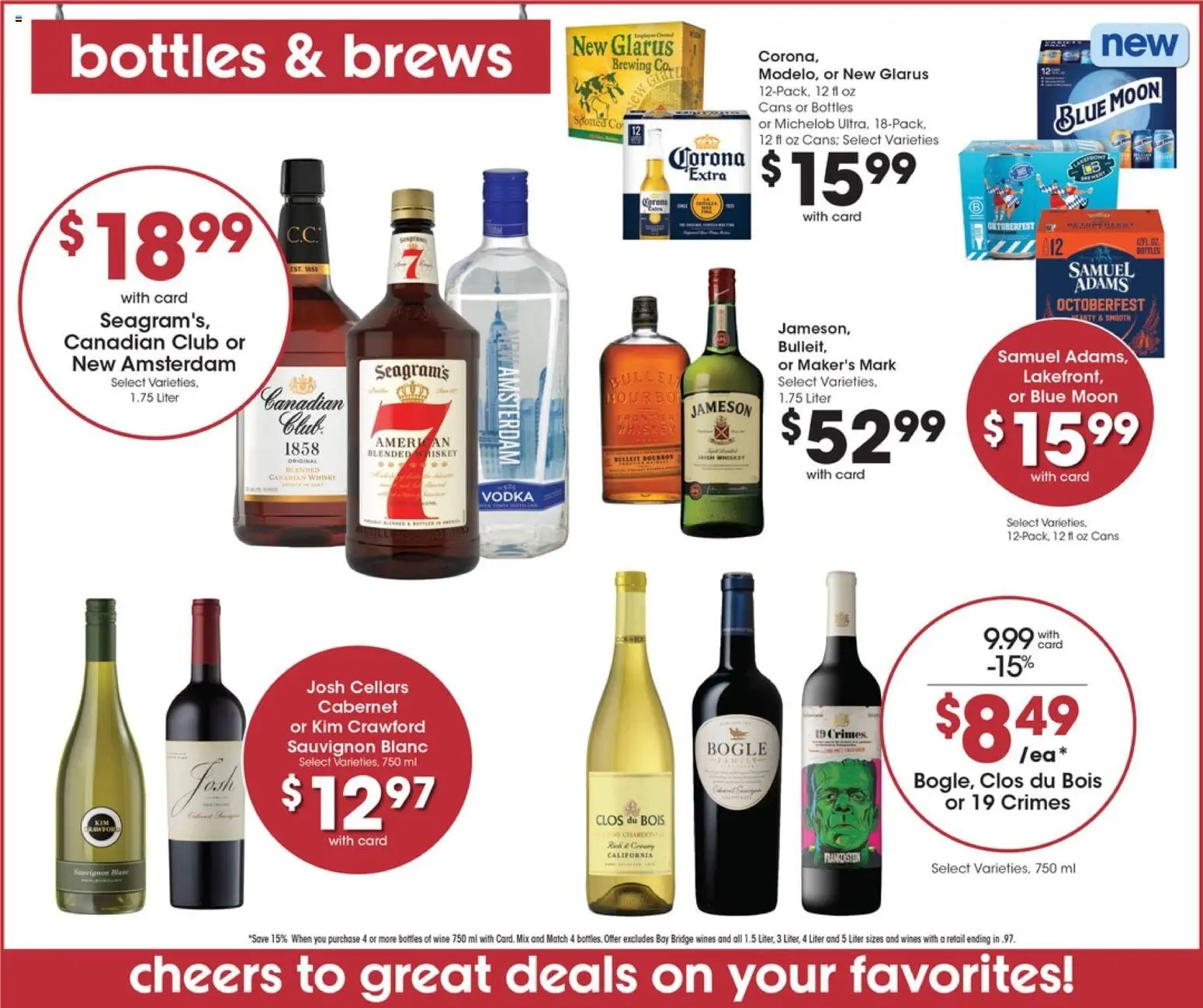 Pick ‘n Save Weekly Ad - valid from 09/23/2026 | Page: 12 | Products: Jameson, Wine, Vodka, Whiskey