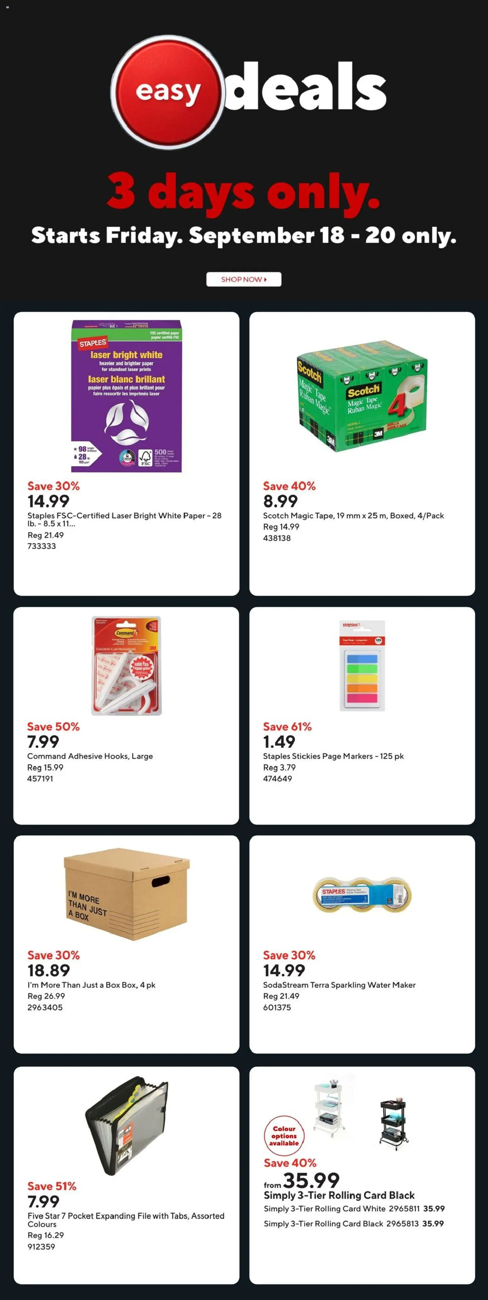 Staples flyer valid from Sep 18, 2026 | Page: 2