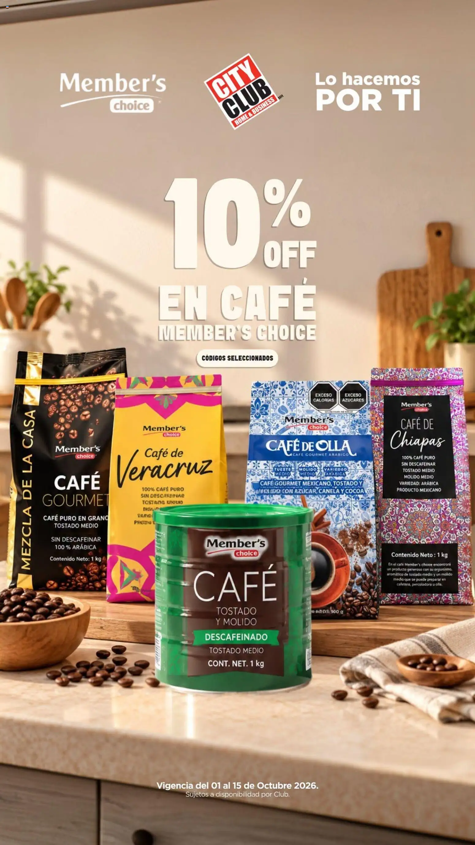 Nuevas ofertas de City Club válidas en toda la República Mexicana desde el 01/10/2026. ¡Encuentra las mejores ofertas en City Club catálogo Café! | Página: 2