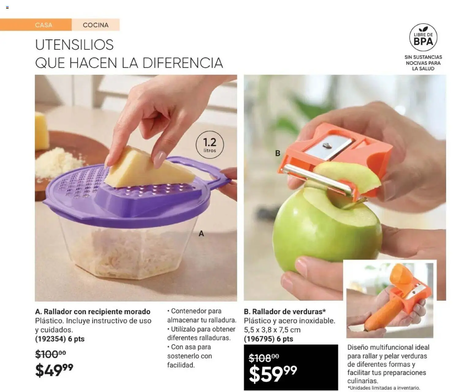 Nuevas ofertas de AVON válidas en toda la República Mexicana desde el 24.04.2026. ¡Encuentra las mejores ofertas en AVON Casa & Estilo 7 2026! | Página: 154 | Productos: Cocina, Contenedor