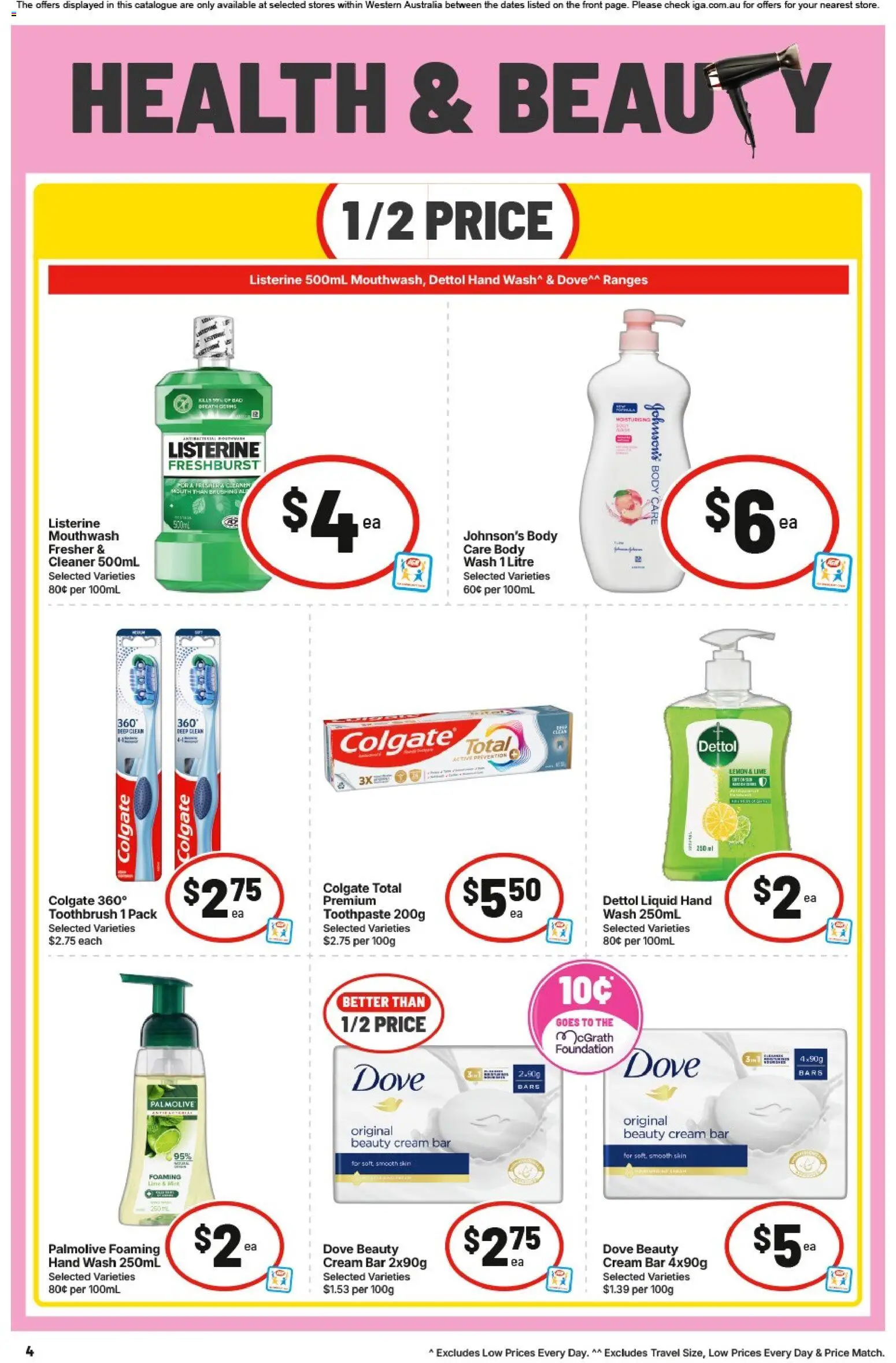 IGA catalogue - valid from 09/09/2026 | Page: 5 | Products: Cleaner, Toothpaste, Mouthwash, Lemon