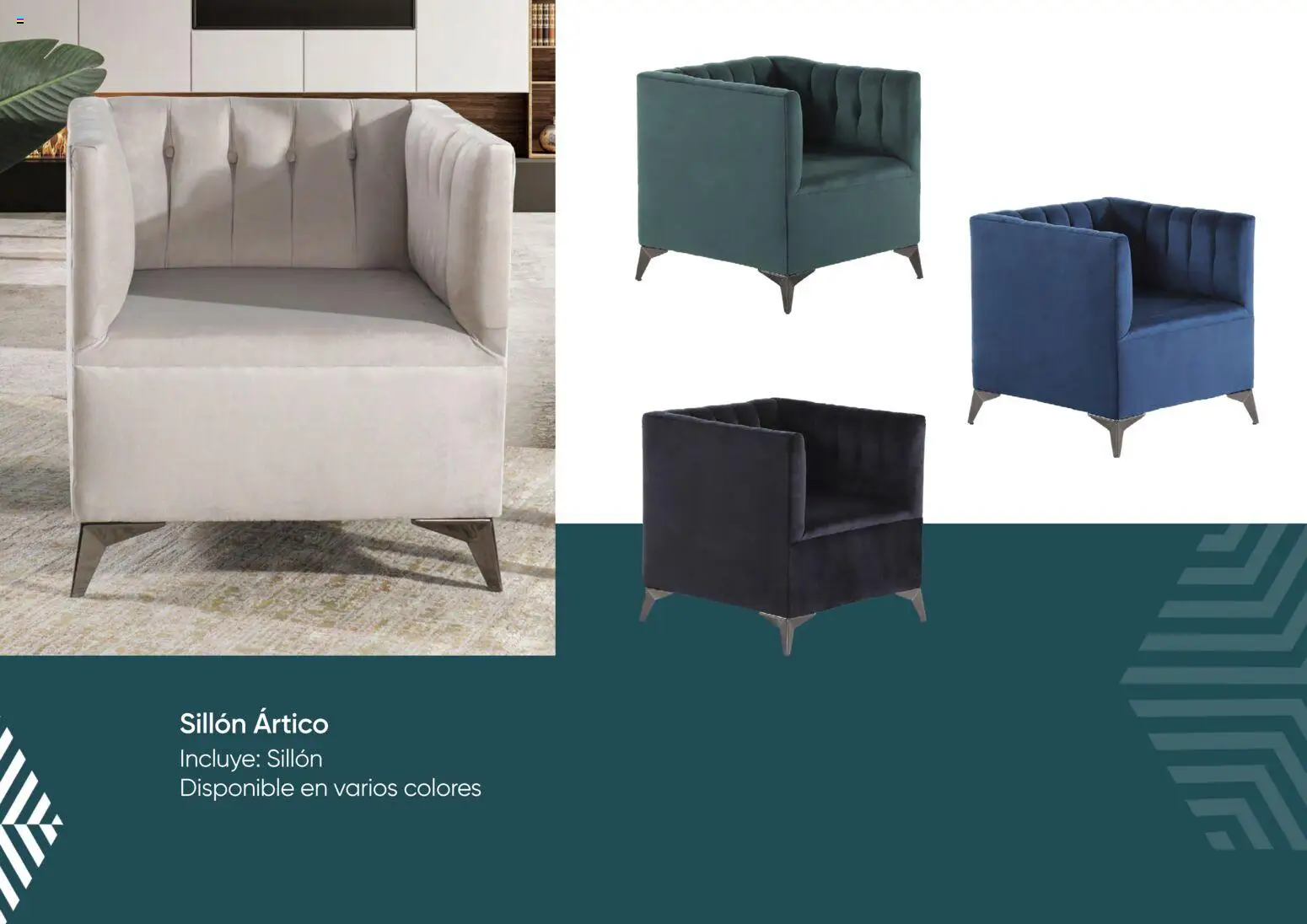Nuevas ofertas de Muebles Dico válidas en toda la República Mexicana desde el 05/01/2026. ¡Encuentra las mejores ofertas en Muebles Dico catálogo Roma Condesa! | Página: 26 | Productos: Sillón