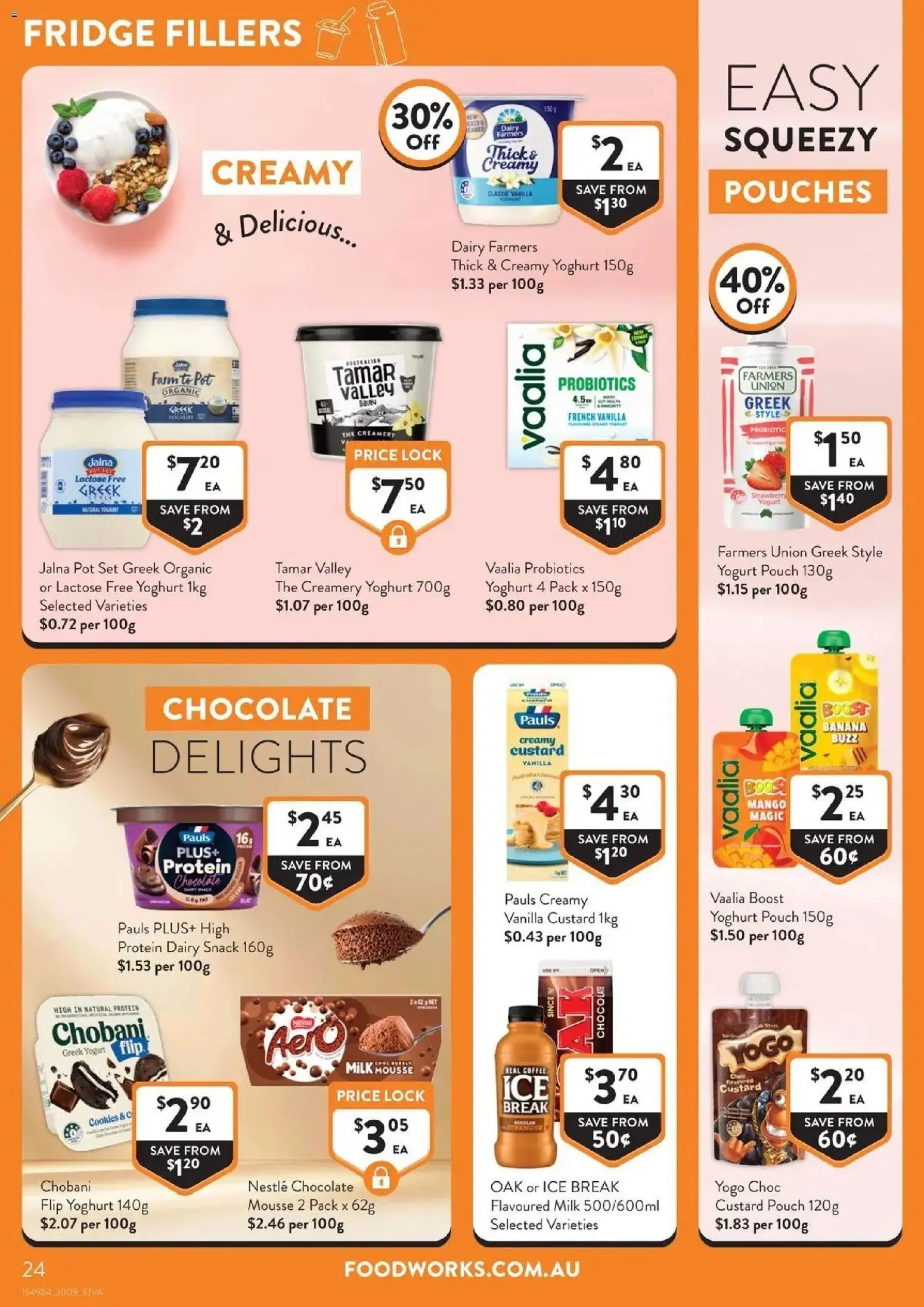 Foodworks catalogue NSW - 30/09/2026 > weekly / monthly specials | Page: 24 | Products: Protein, Coffee, Probiotics, Greek yogurt