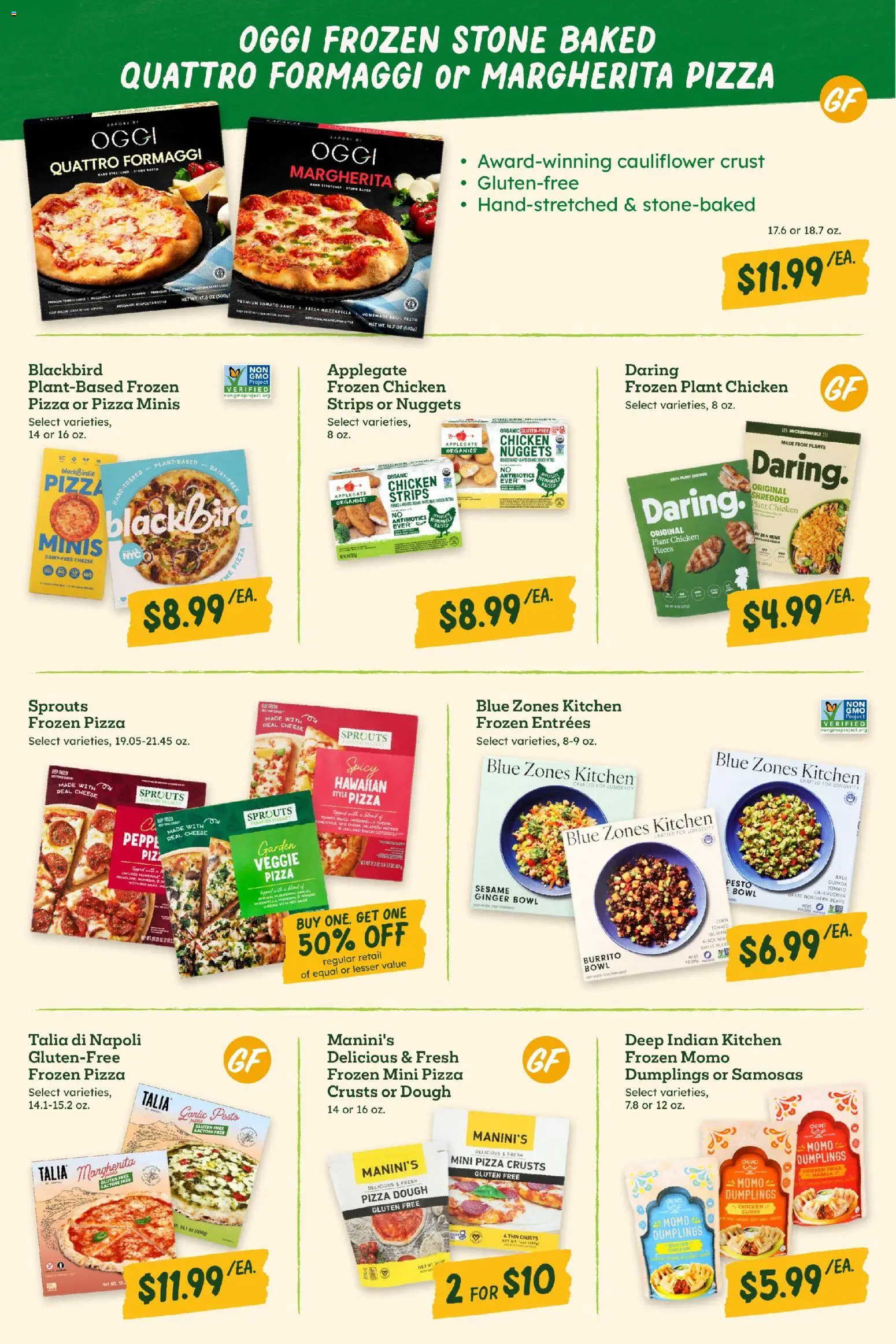 Sprouts Monthly Ad - valid from 06/24/2026 | Page: 15 | Products: Ginger, Cheese, Pizza, Cauliflower