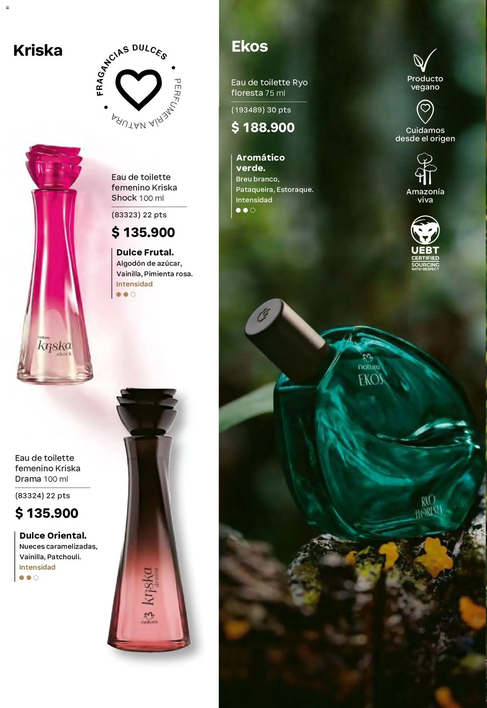Natura revista - valida desde el 29.04.2026 | Página: 57 | Productos: Pimienta, Nueces, Eau de toilette, Ruana