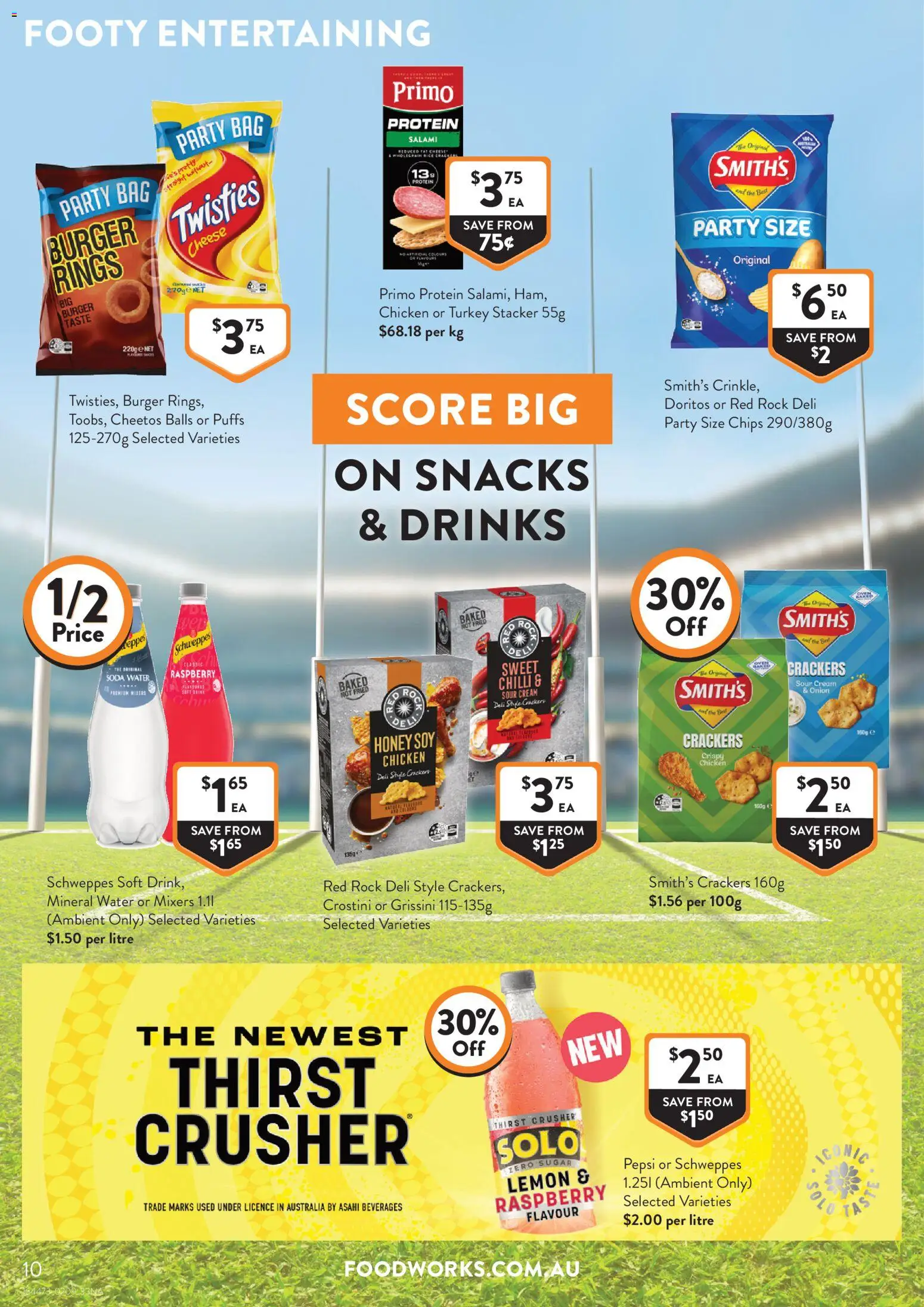 Foodworks catalogue - valid from 02/09/2026 | Page: 10 | Products: Protein, Cheese, Mineral water, Sugar