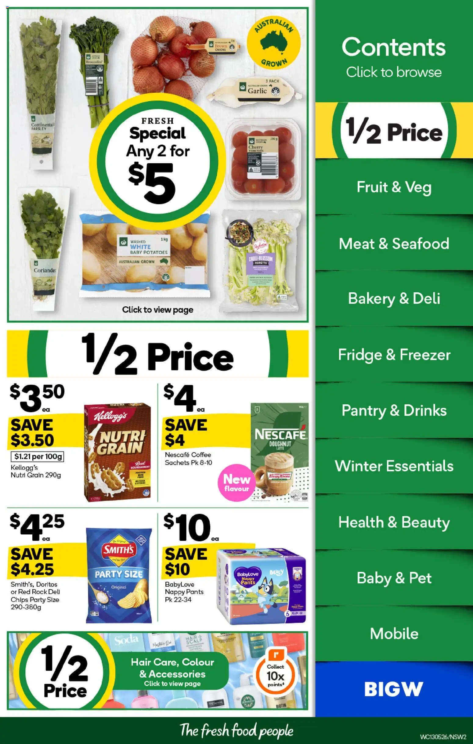 Woolworths catalogue - valid from 13.05.2026 | Page: 2 | Products: Meat, Accessories, Parsley, Nescafe