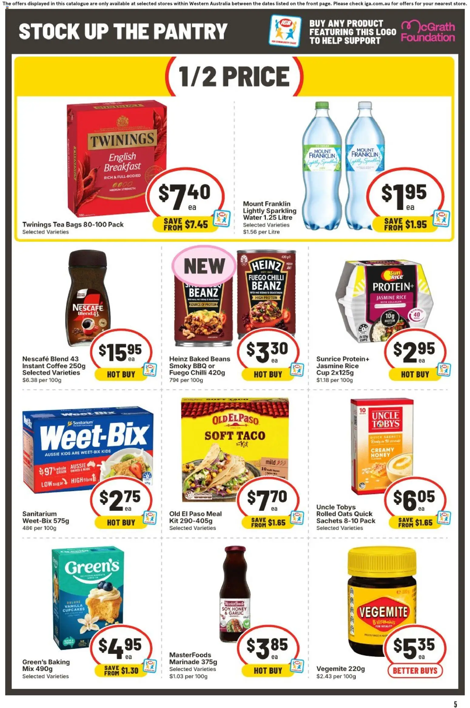IGA catalogue - valid from 23/09/2026 | Page: 5 | Products: Food, Steak, Foundation, Oven