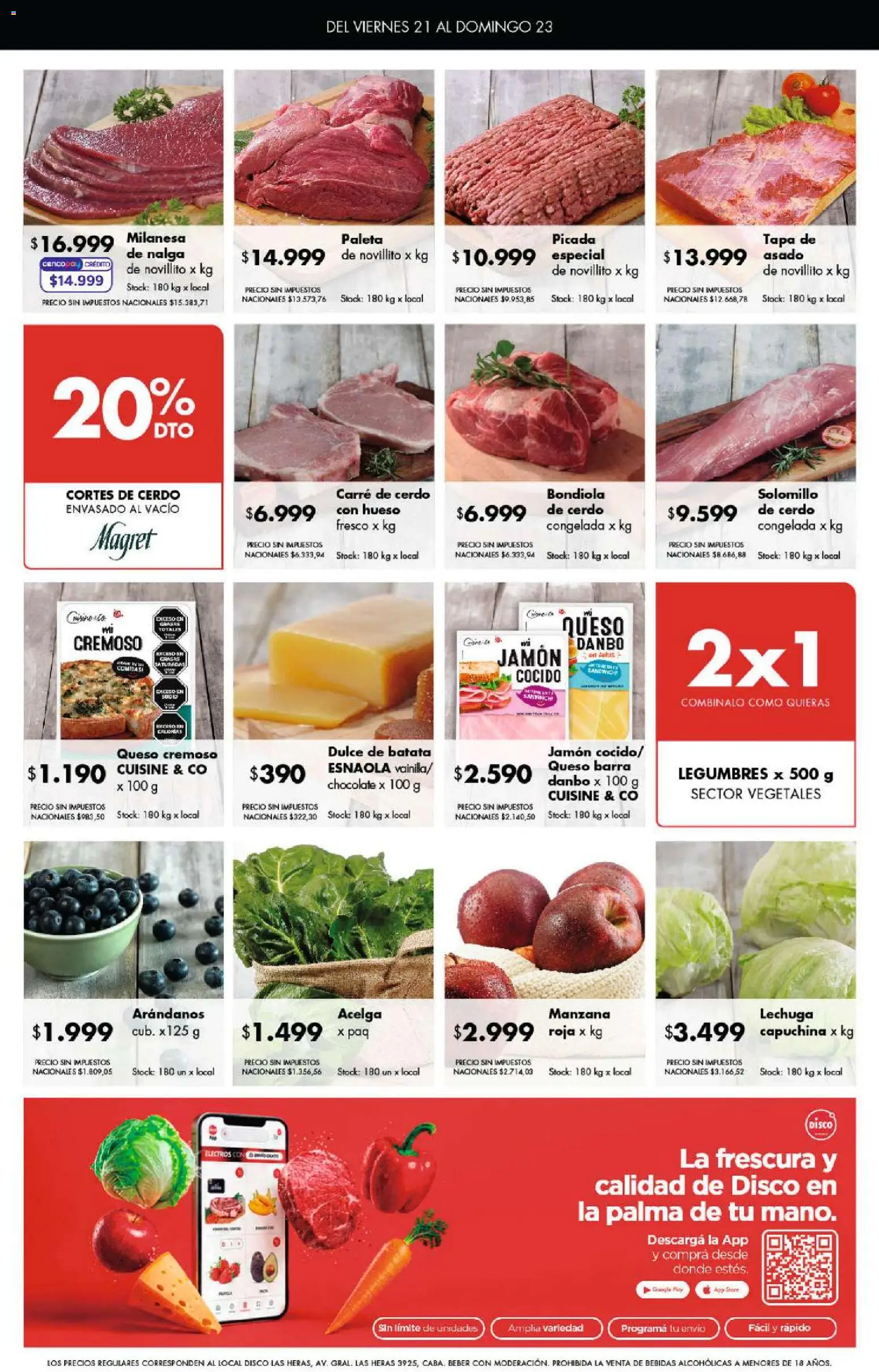 Disco ofertas │ válido desde el 20/08/2026 | Página: 8 | Productos: Legumbres, Bebidas, Dulce, Queso