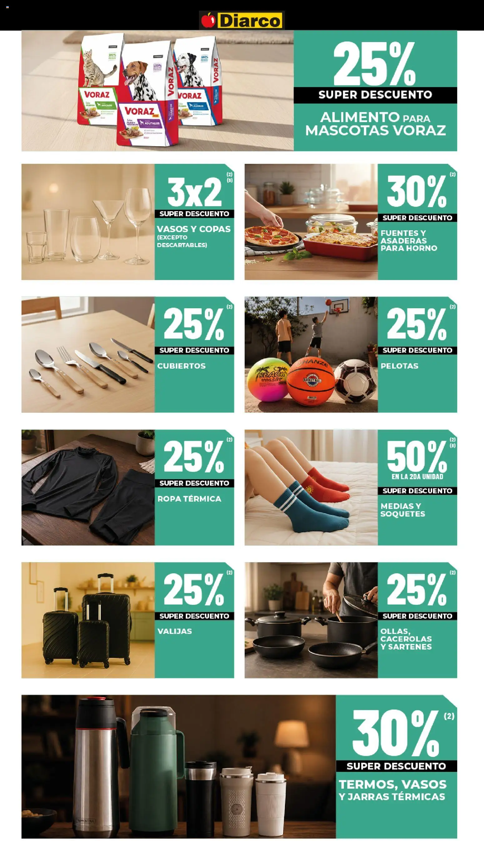 Diarco - Ofertas Interior │ válido desde el 13/07/2026 | Página: 18 | Productos: Horno, Térmica, Medias, Vasos