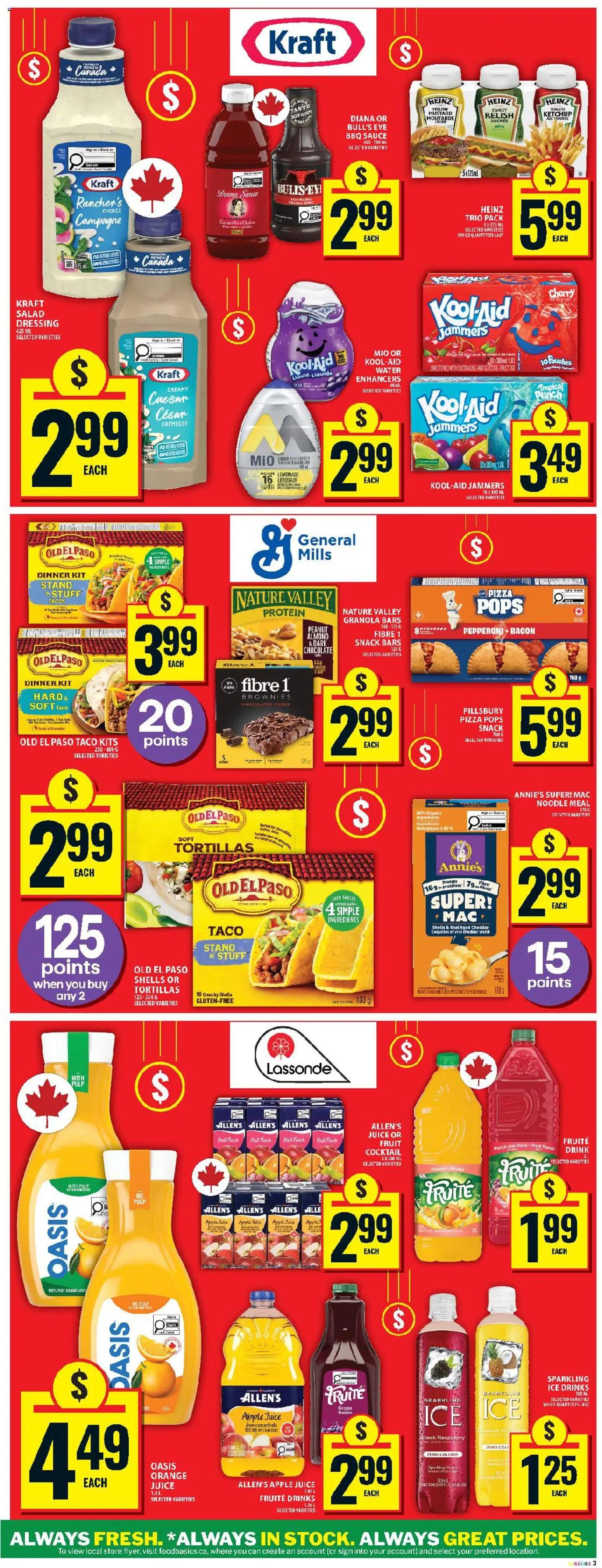 Food Basics flyer valid from 28.05.2026 | Page: 6 | Products: Ketchup, Salad, Pizza, Juice