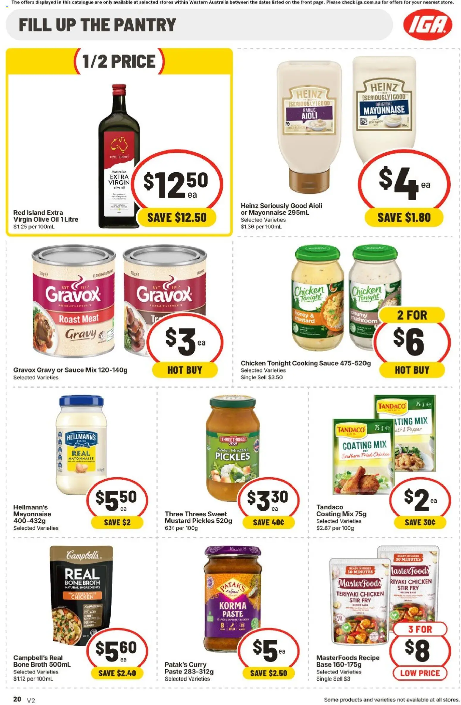 IGA catalogue - valid from 22/07/2026 | Page: 20 | Products: Curry, Chicken, Sauce, Pepper