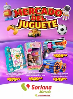 Vista previa de Soriana folleto Mercado del Juguete, nuevo folleto de la tienda, válido en México a partir del 15/10/2026