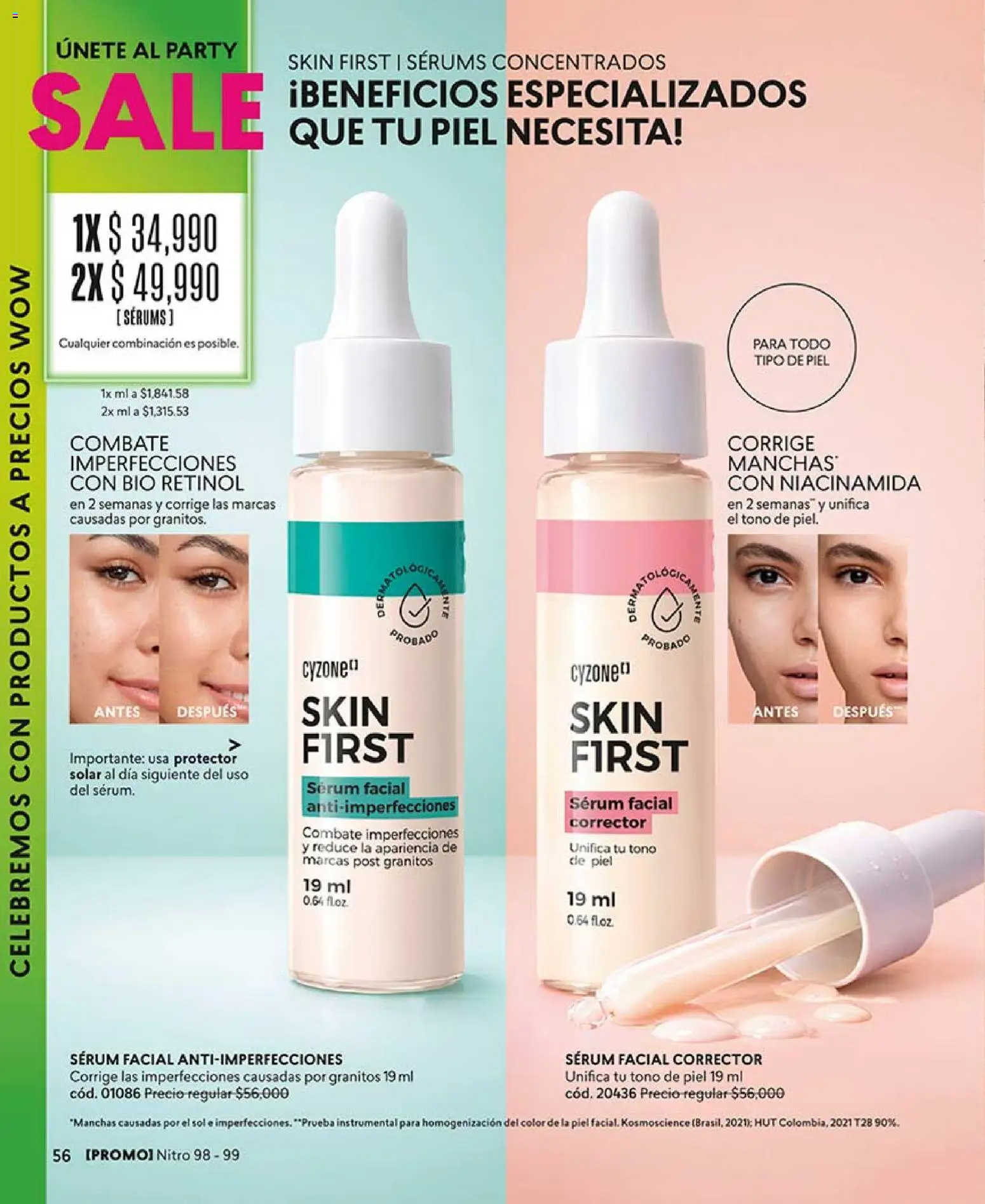 CyZone revista - valida desde el 17/07/2026 | Página: 68 | Productos: Serum, Combinación, Corrector