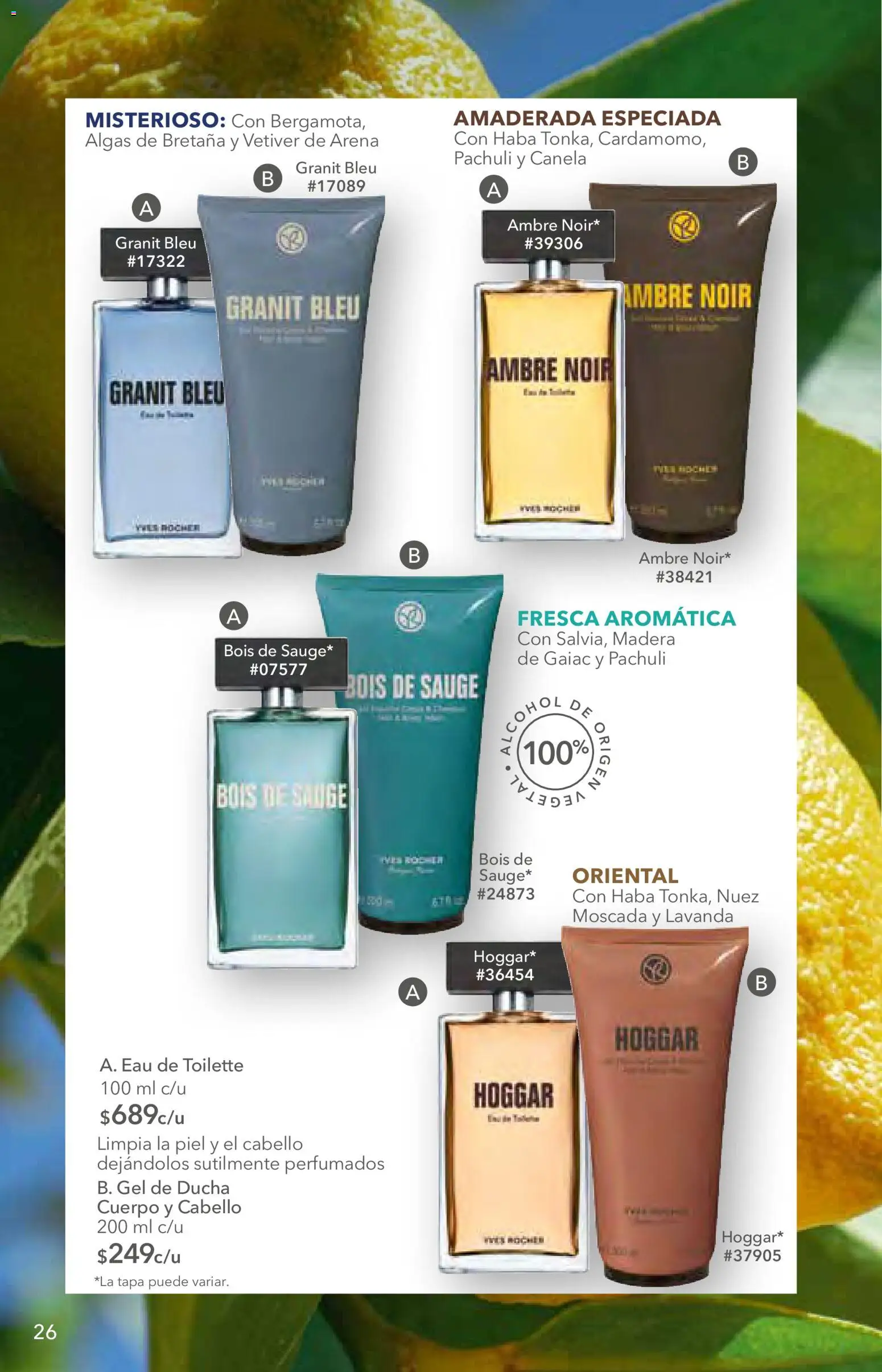 Nuevas ofertas de Yves Rocher válidas en toda la República Mexicana desde el 12.05.2026. ¡Encuentra las mejores ofertas en Yves Rocher campaña 7 2026! | Página: 26 | Productos: Nuez, Eau de toilette, Gel de ducha