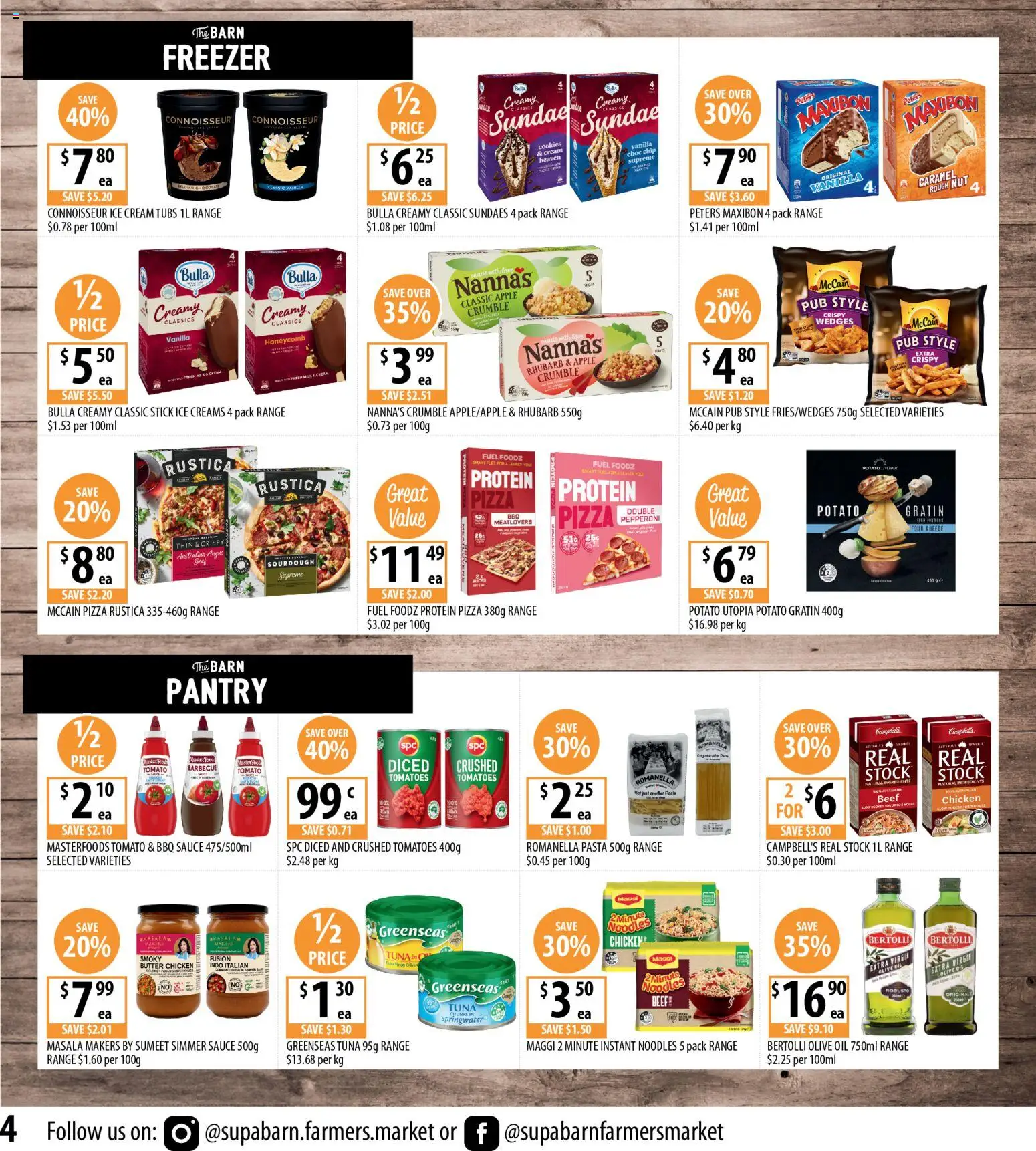 Supabarn catalogue - valid from 15/07/2026 | Page: 4 | Products: BBQ Sauce, Oil, Pizza, Noodles