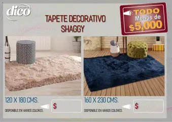 Vista previa de Muebles Dico catálogo Todo menos de 5000 Pacifico, nuevo folleto de la tienda, válido en México a partir del 09/04/2026 | Página: 81 | Productos: Tapete