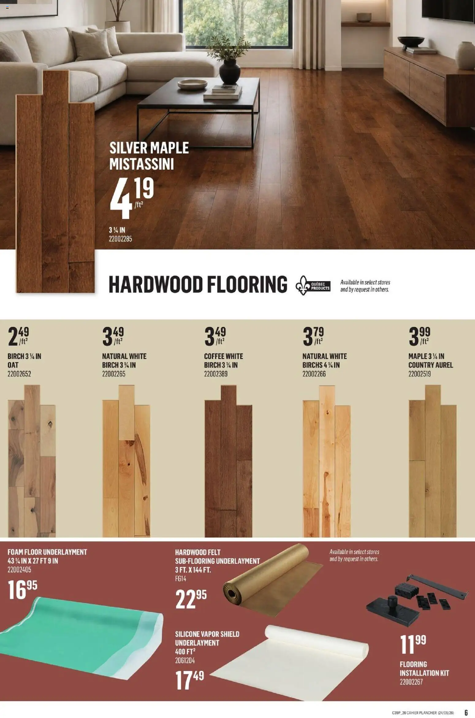 Canac flyer valid from Sep 24, 2026 | Page: 6 | Products: Foam, Coffee