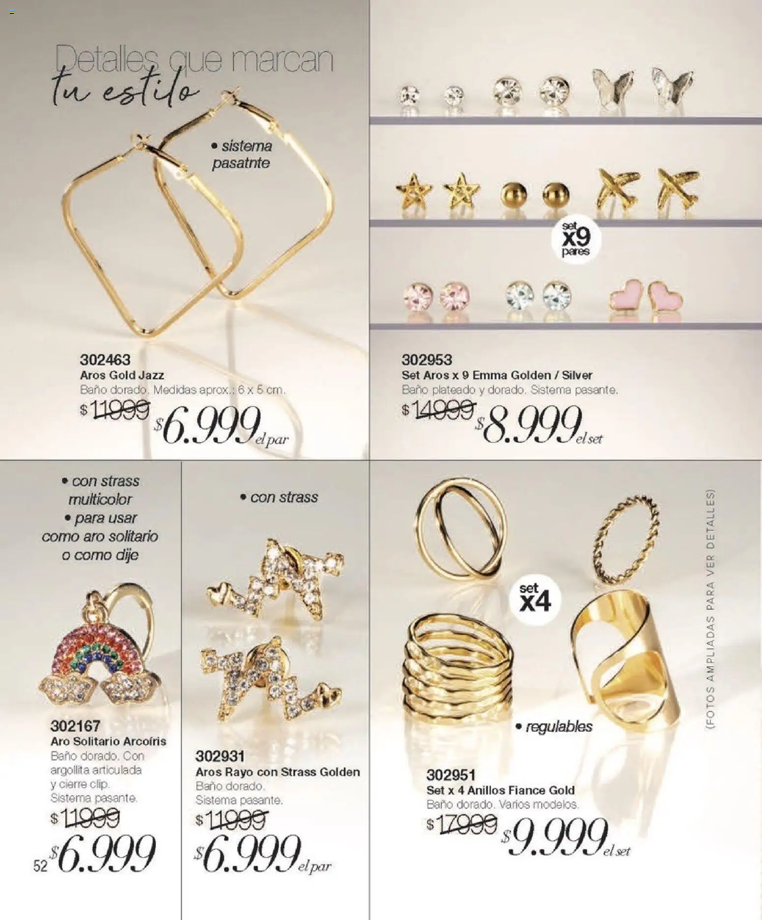 Violetta catálogo │ válido desde el 01.05.2026 | Página: 52 | Productos: Aros, Dije, Baño