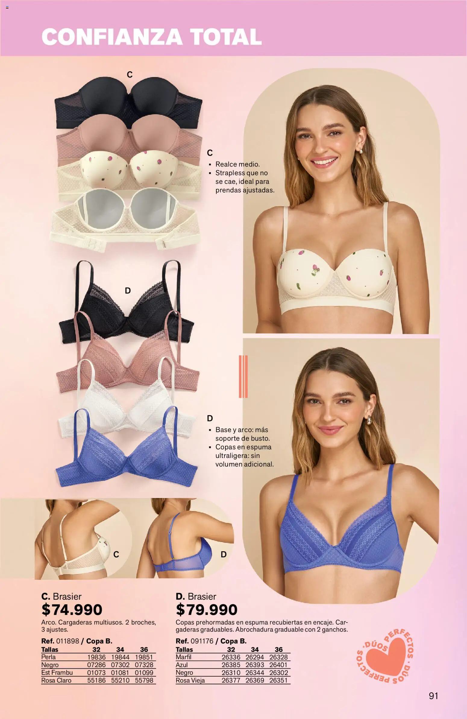 Leonisa revista - valida desde el 24/08/2026 | Página: 91 | Productos: Espuma, Brasier