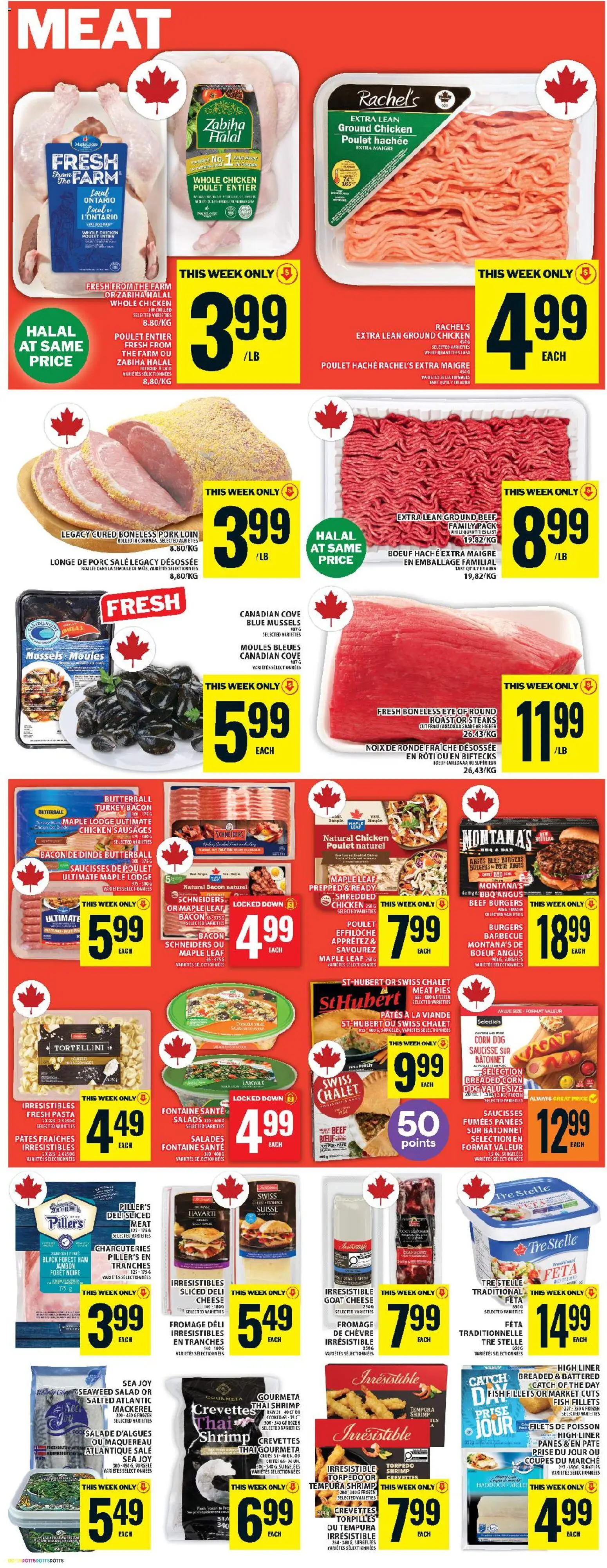 Food Basics flyer valid from 11.06.2026 | Page: 9 | Products: Pasta, Cheese, Chicken, Pork
