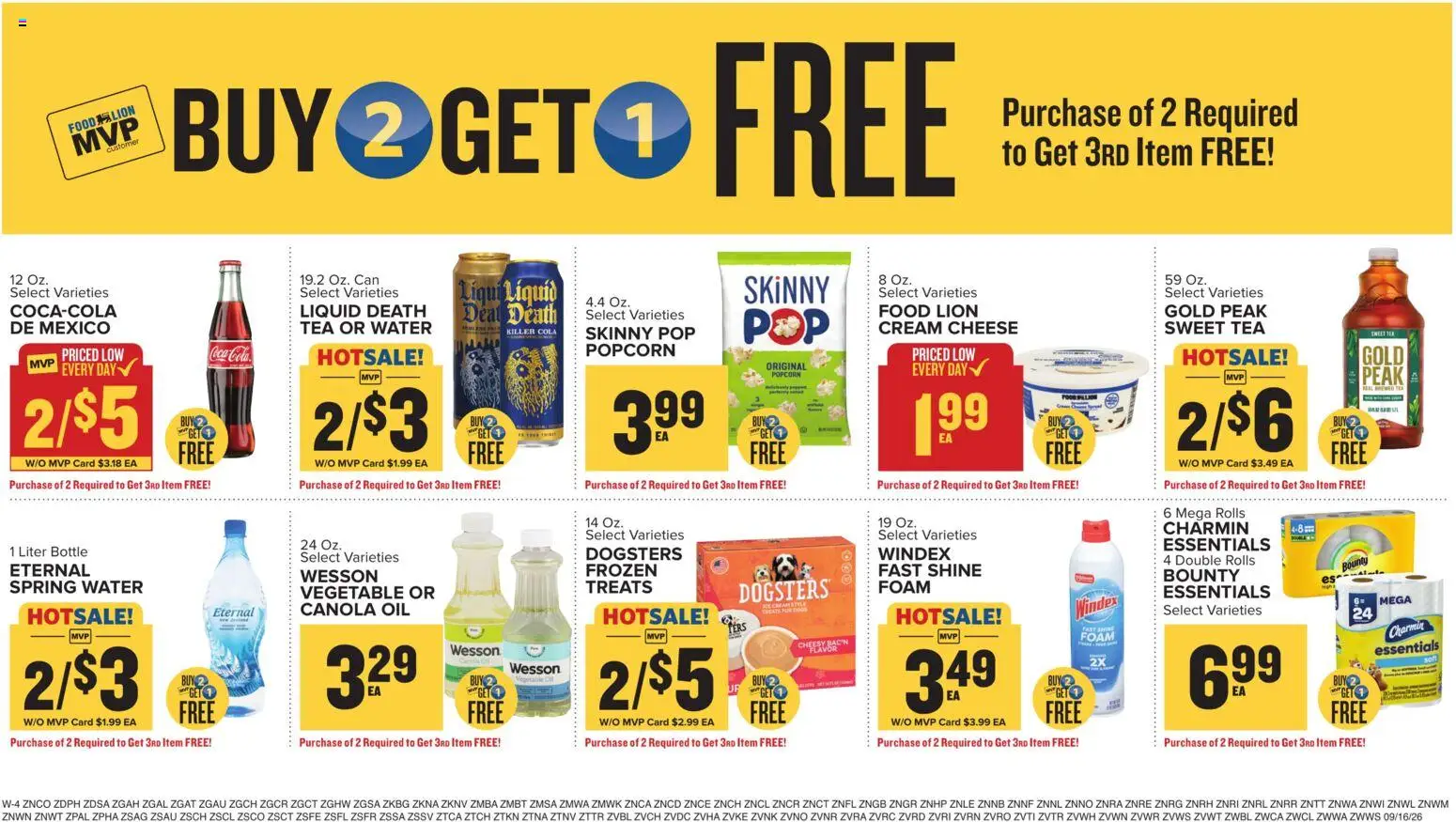 Food Lion Weekly Ad - valid from 09/16/2026 | Page: 17 | Products: Cheese, Oil, Cream, Foam
